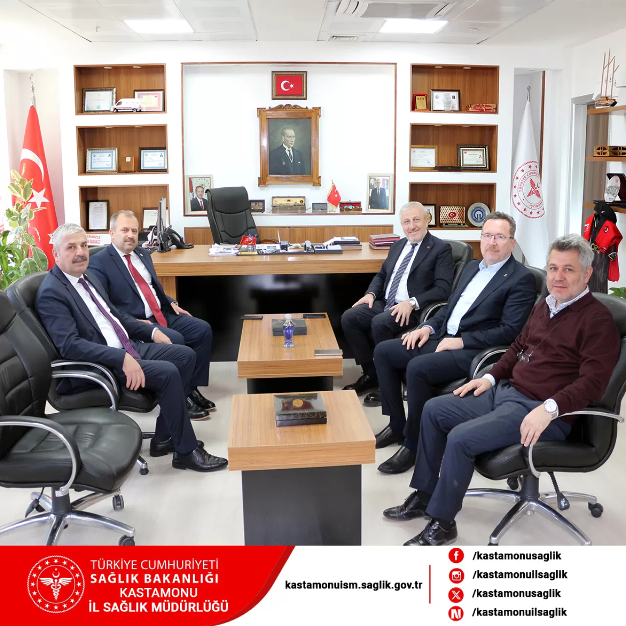 Kastamonu Milletvekili Halil Uluay, İl Sağlık Müdürü Dr. Fevzi Yavuzylmaz'ı Ziyaret Etti