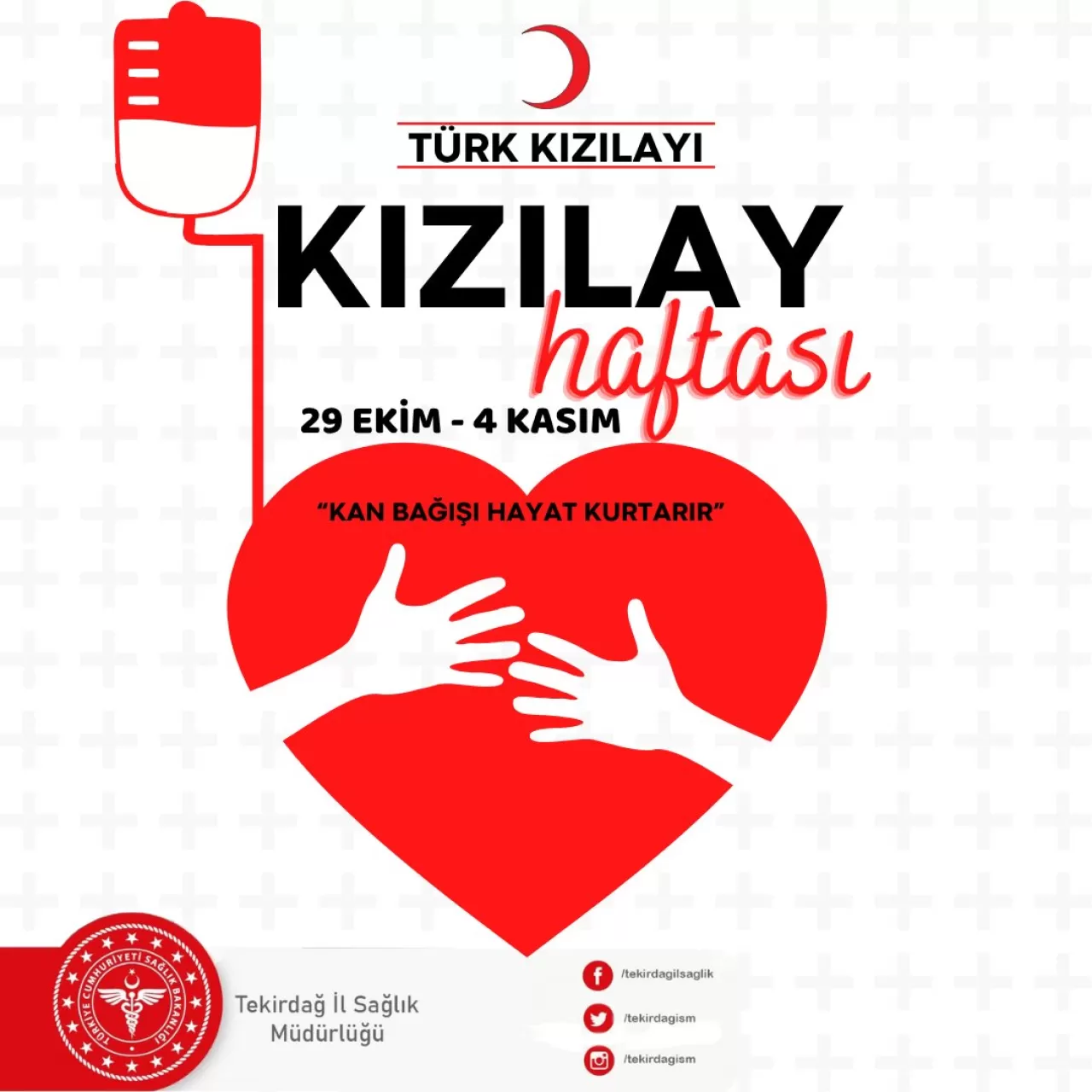 Kızılay Haftası'nda Kan Bağışının Önemi Tekirdağ'da Vurgulandı