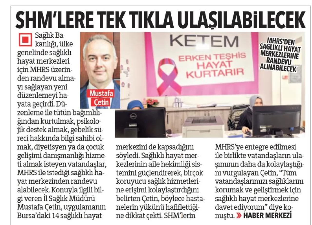 Bursa İl Sağlık Müdürlüğü Kamuoyunu Bilgilendiriyor