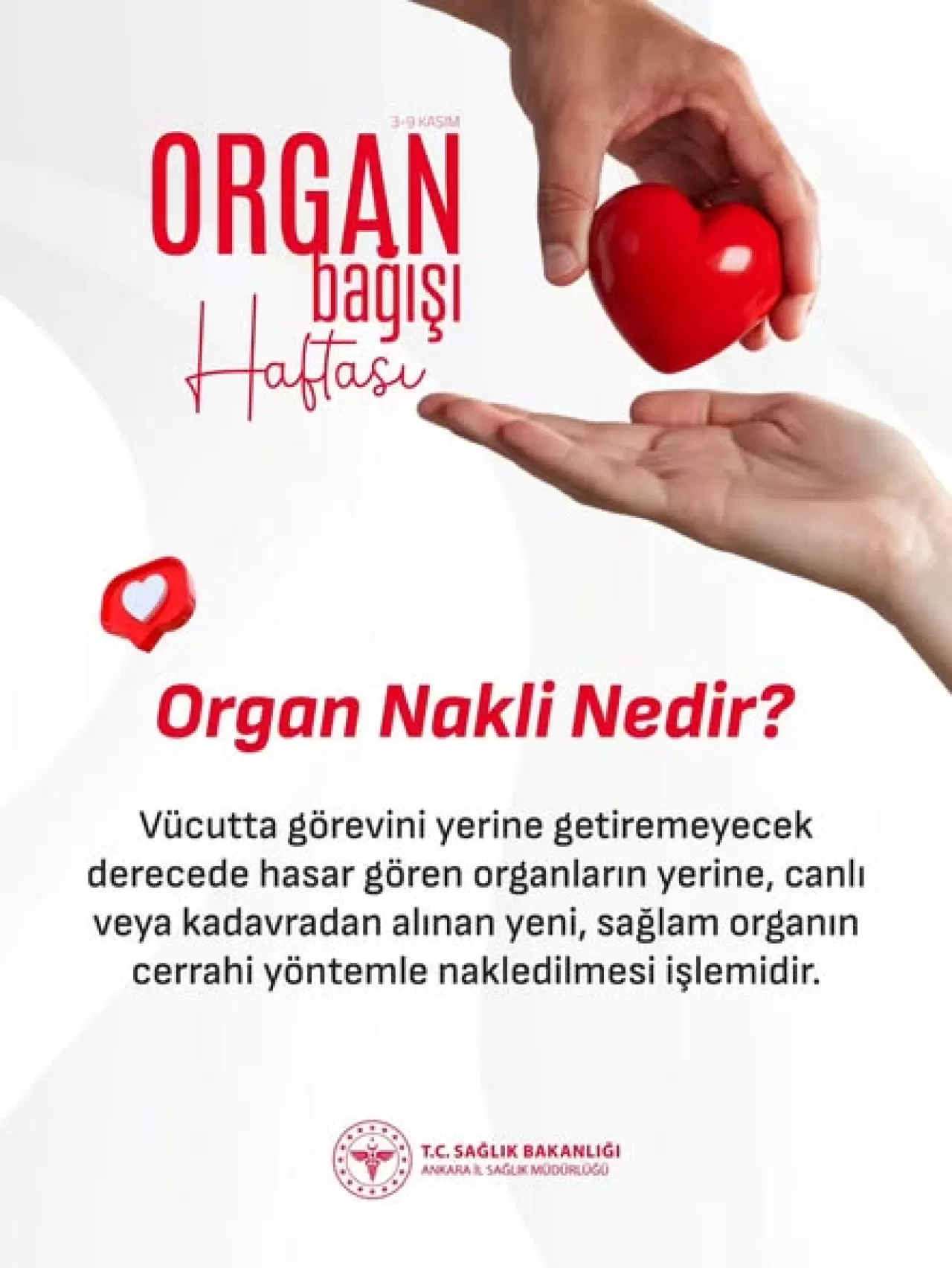 Organ Bağışı Haftası'nda Ankara'da Hayat Kurtarma Çağrısı