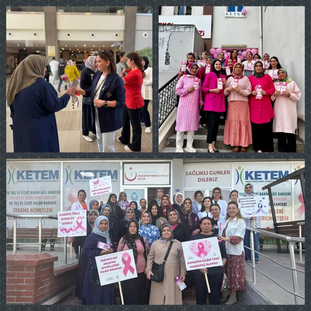 Gaziantep'te Meme Kanseri Farkındalık Ayı'nda Etkinlikler Düzenlendi