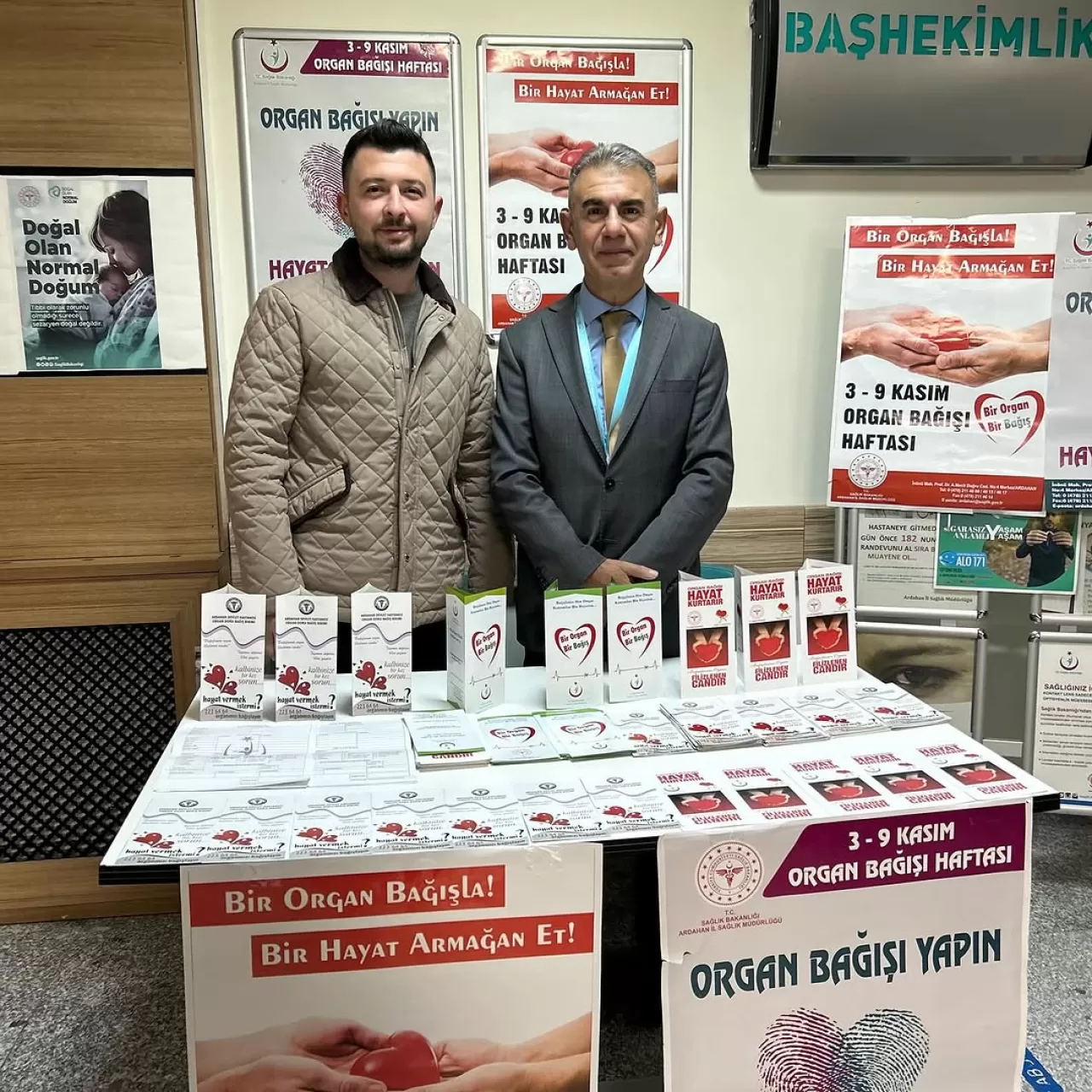 Göle Devlet Hastanesi'nde Organ Bağışı Haftası Etkinliği Düzenlendi