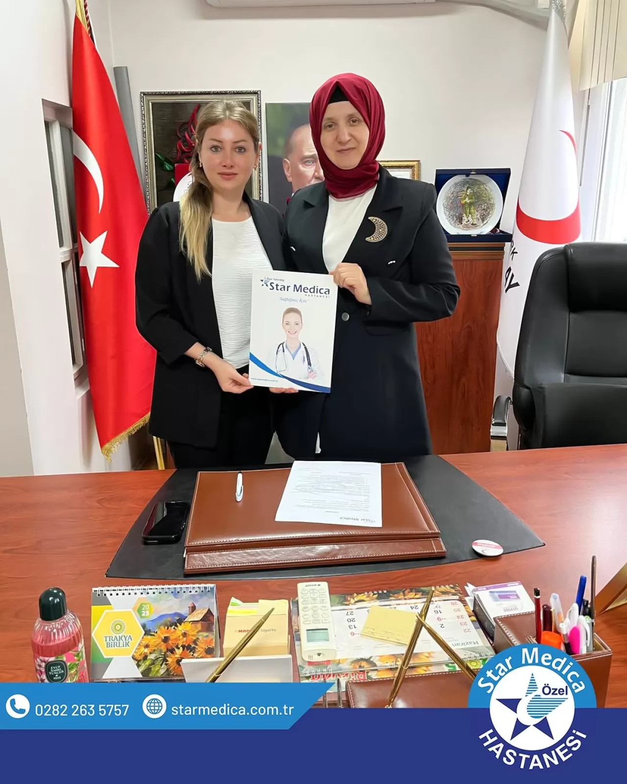 Star Medica Hastanesi Kızılay Haftası'nda Tekirdağ Şubesini Ziyaret Etti