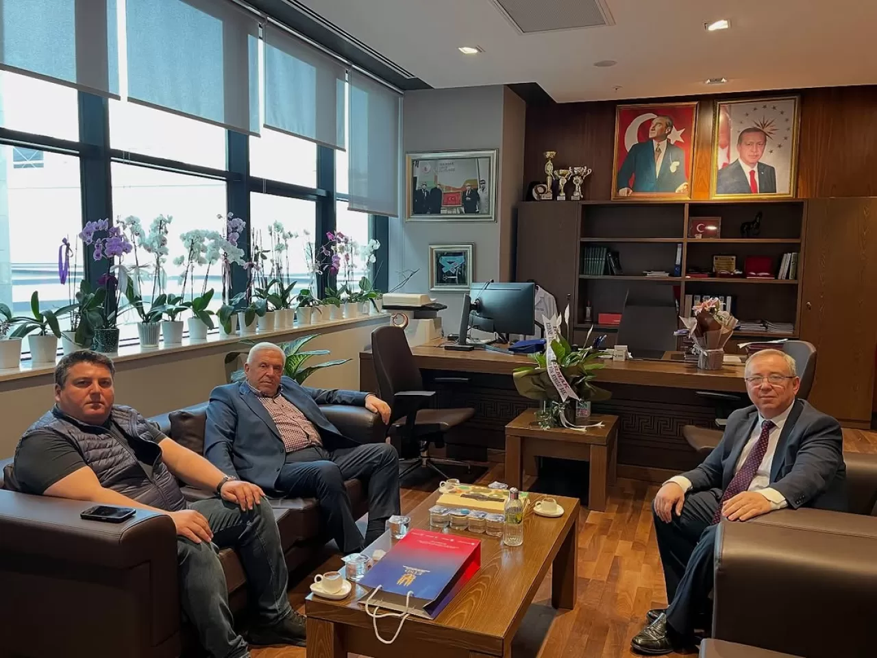 Edirne Ticaret ve Sanayi Odası'ndan Tekirdağ Şehir Hastanesi Başhekimi'ne Hayırlı Olsun Ziyareti