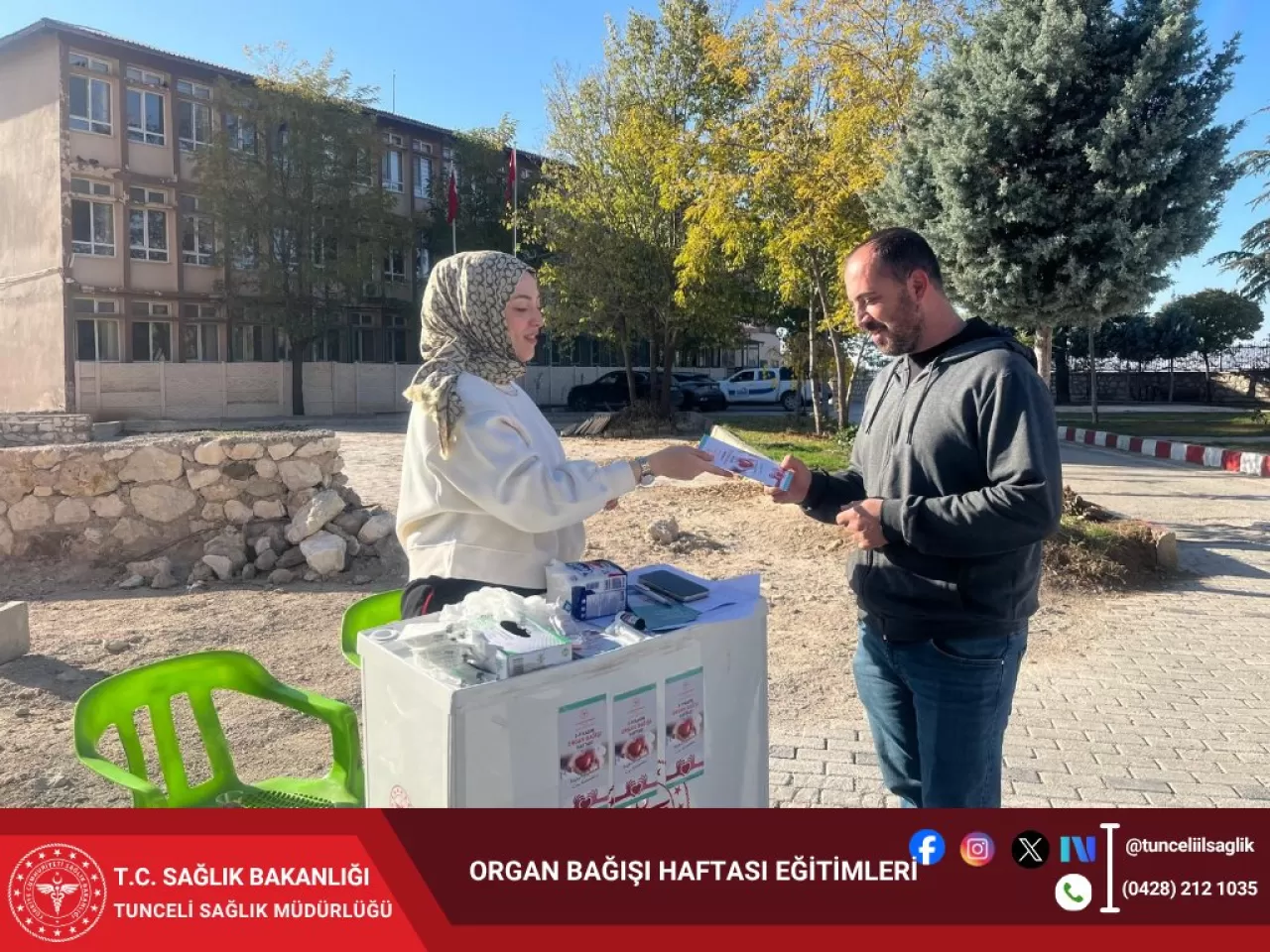Tunceli'de Organ Bağışı Haftası'nda Önemli Bilgilendirme Çalışması Yapıldı