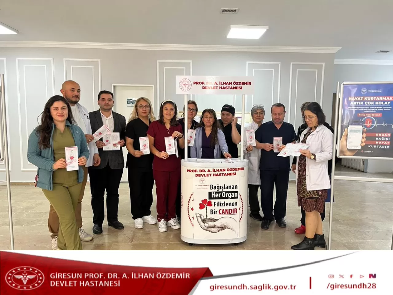 Giresun'da Organ Bağış Haftası'nda Farkındalık Etkinliği Düzenlendi