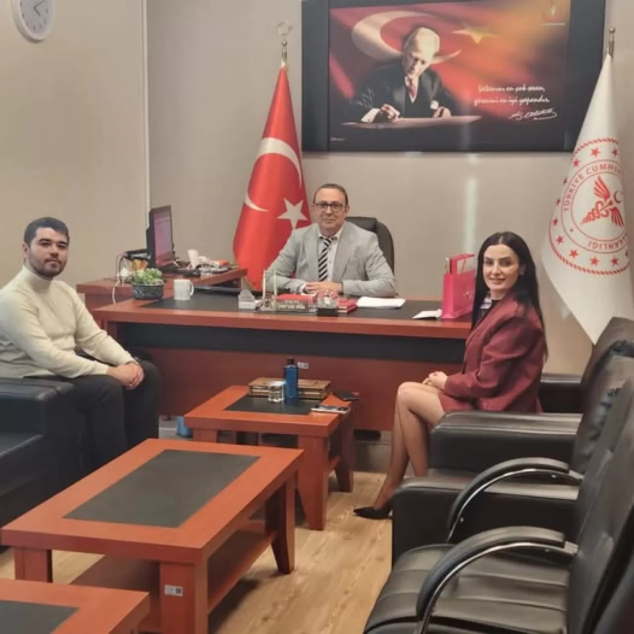 Karaman American LIFE Dil Kursu Yöneticilerinden Hastane Başhekimine İş Birliği Ziyareti