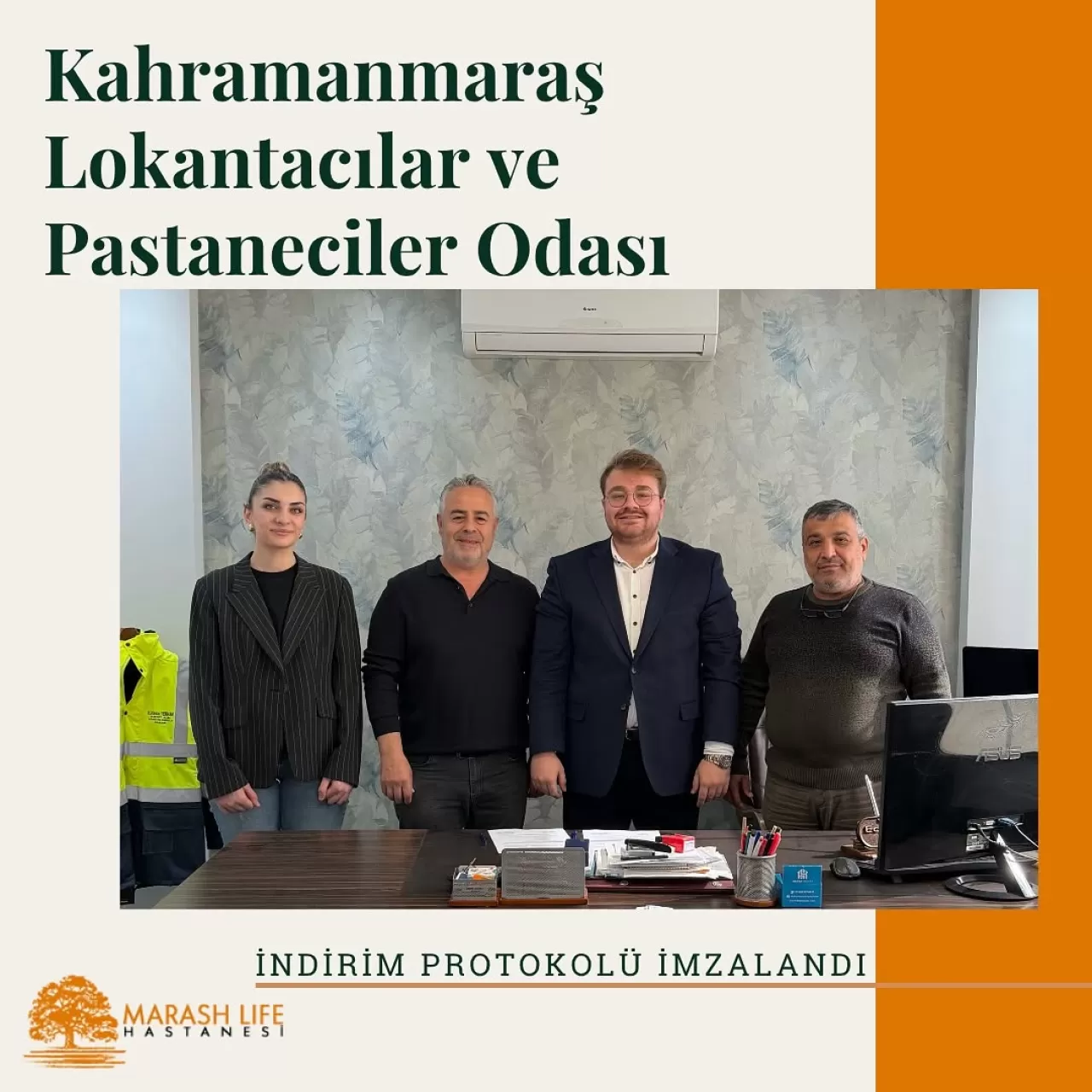 Özel Marash Life Hastanesi ve Kahramanmaraş Lokantacılar Odası Arasında İndirim Protokolü