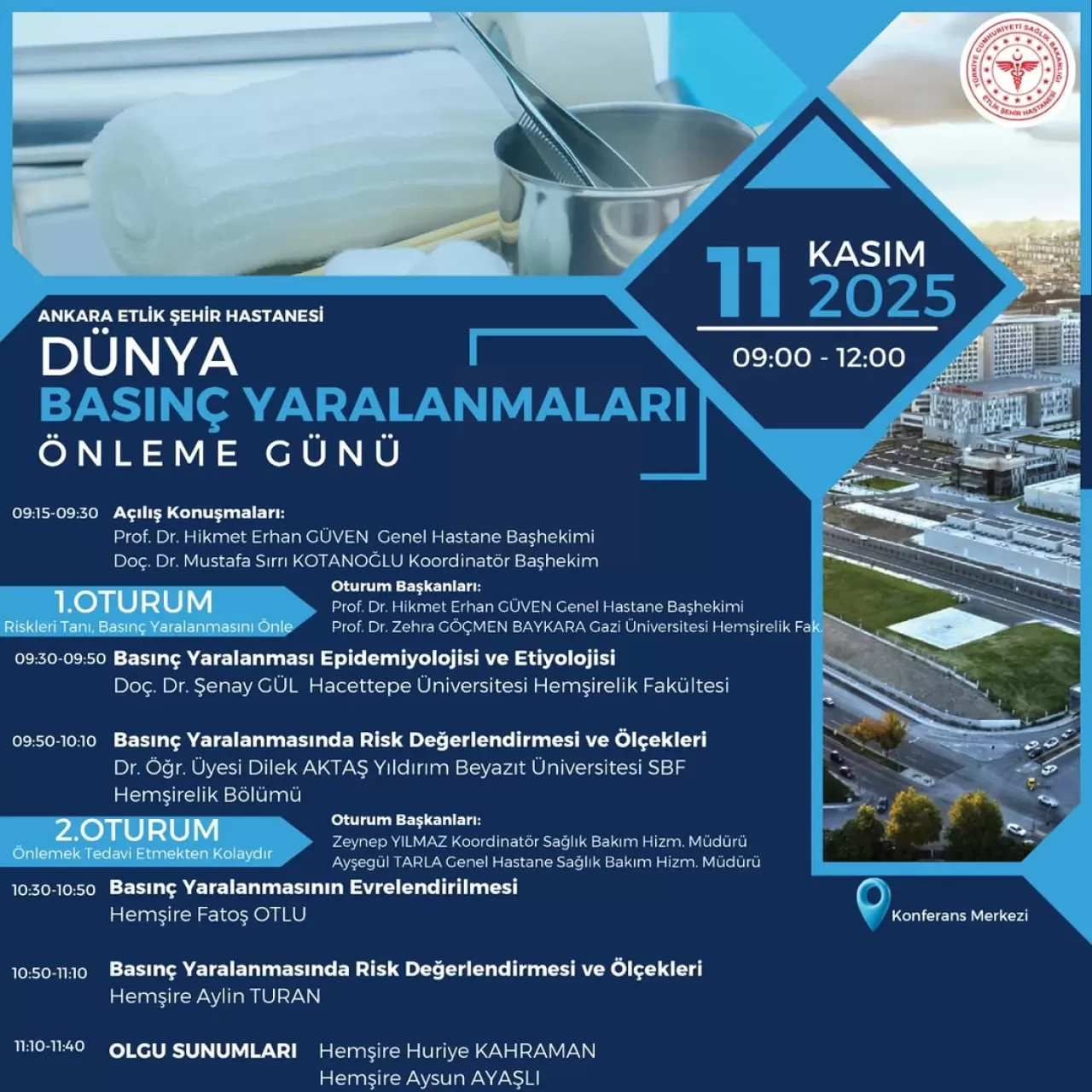 Ankara Etlik Şehir Hastanesi'nde Basınç Yaralarını Önleme Günü Etkinliği