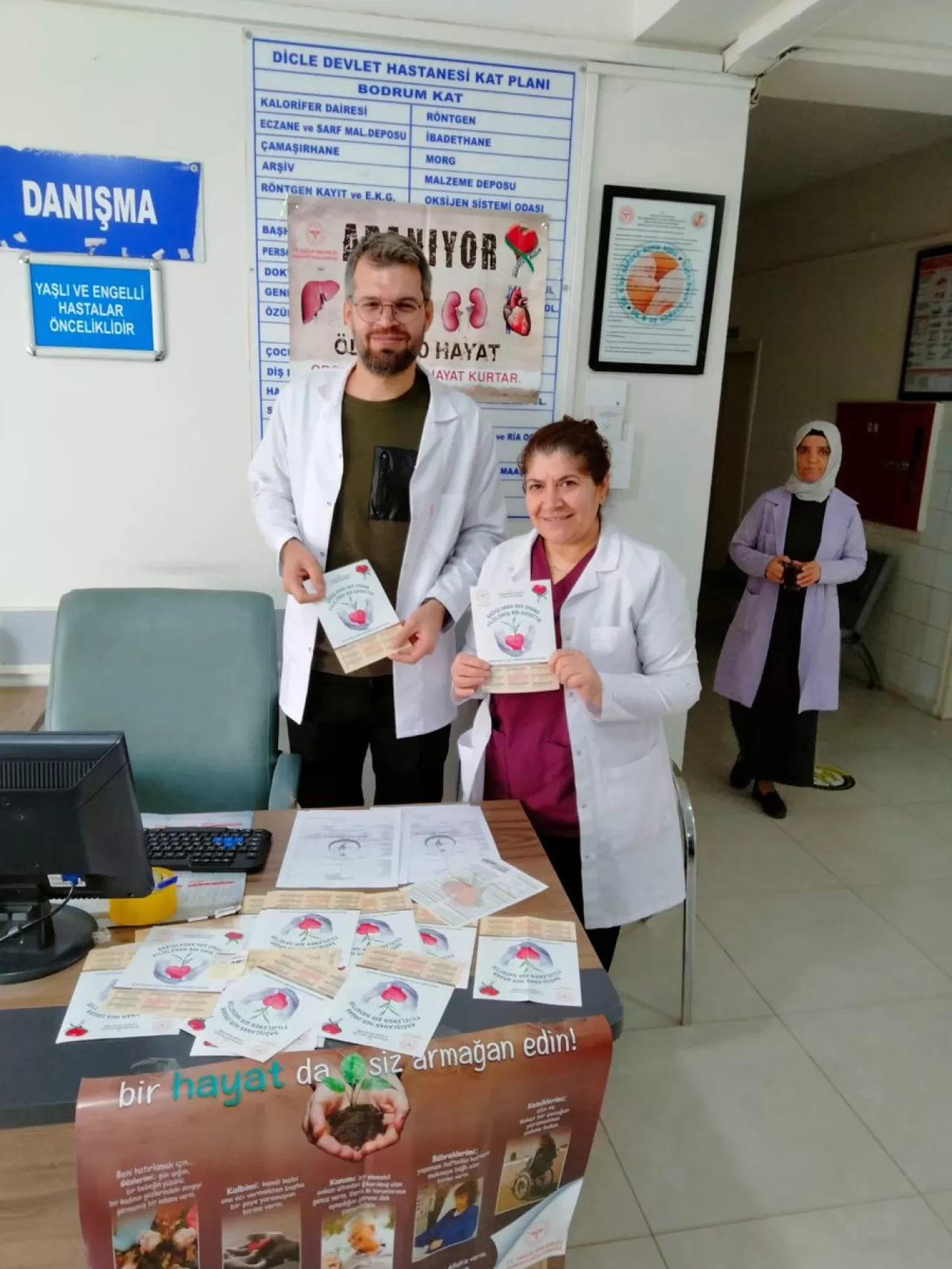 Diyarbakır Dicle Devlet Hastanesi'nde Organ Bağışı Haftası Etkinliği