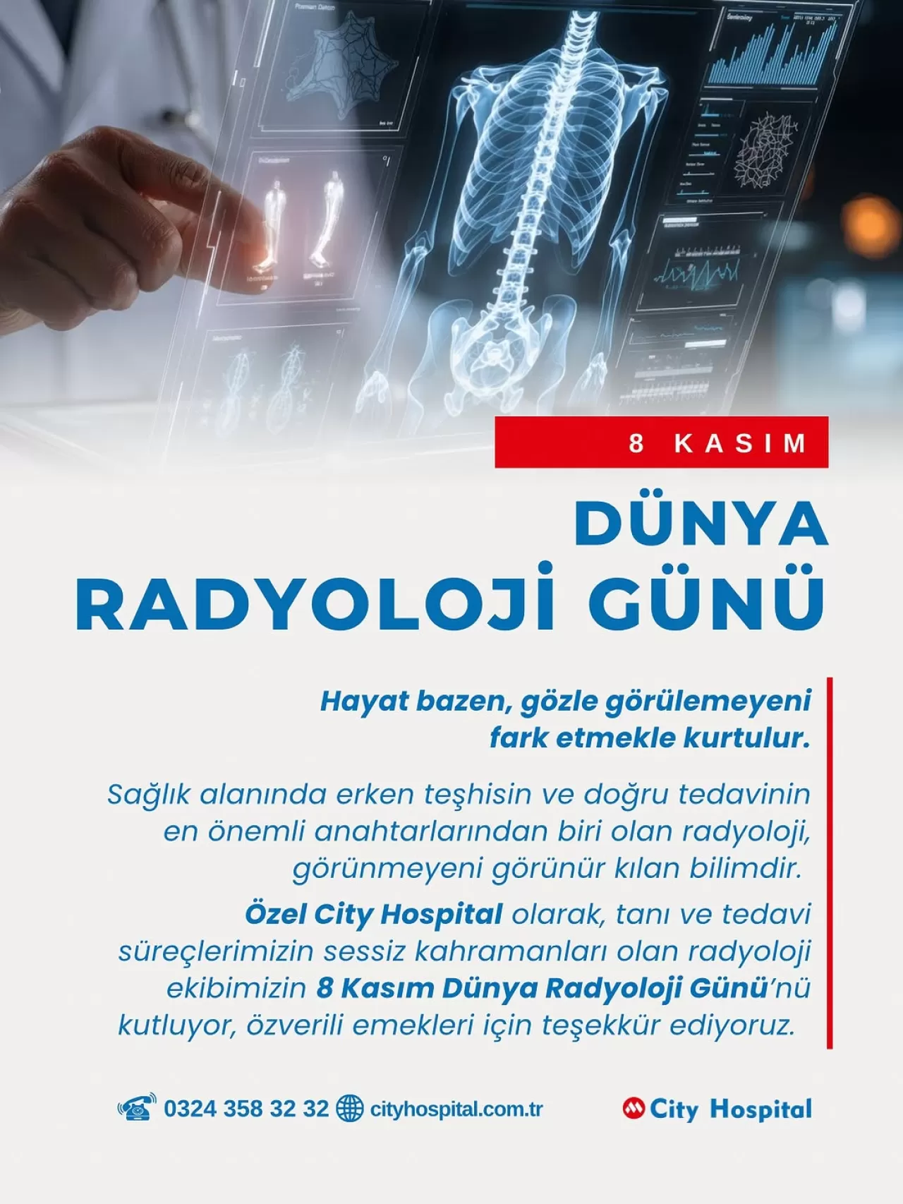 City Hospital Mersin'den Dünya Radyoloji Günü'nde 