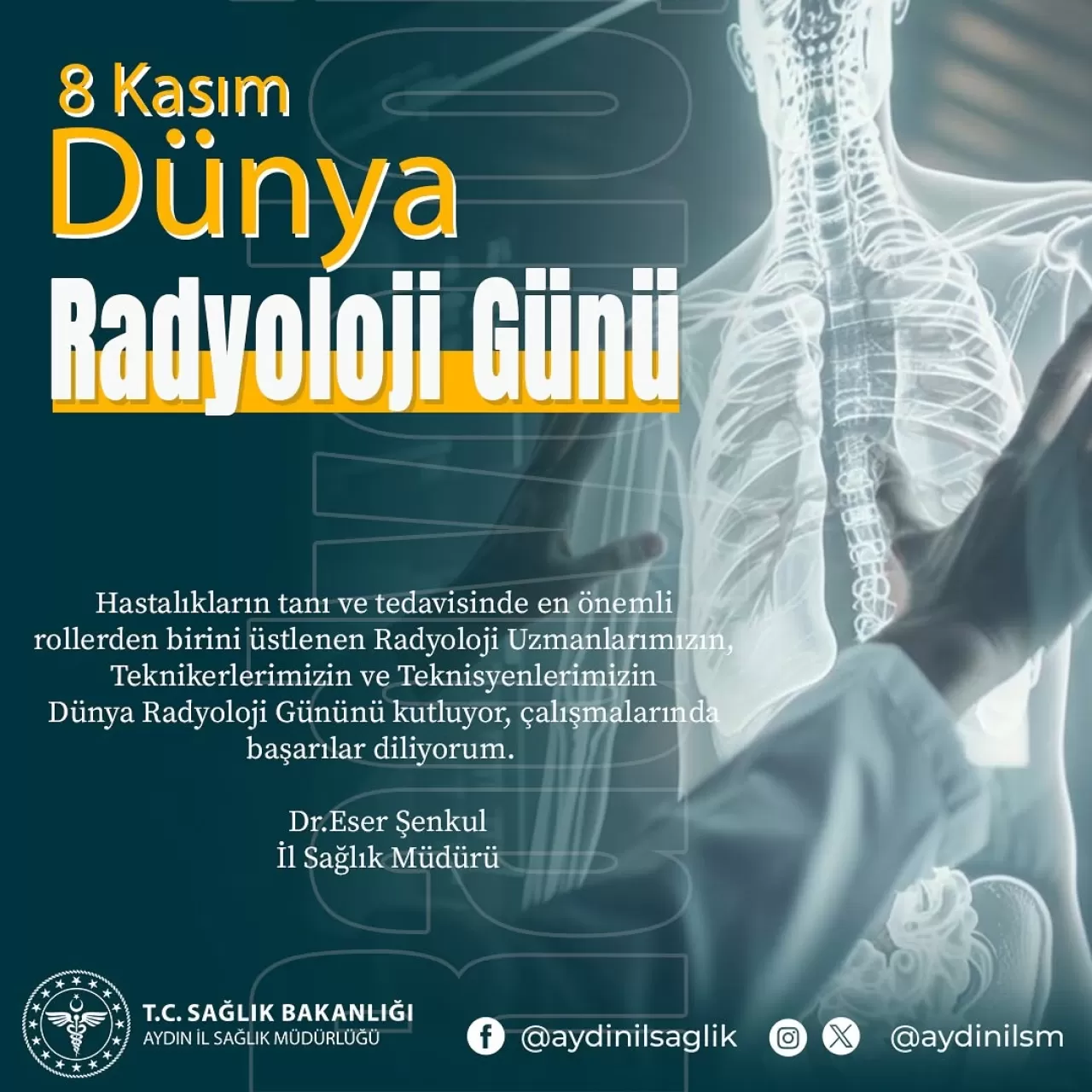 Aydın'da 8 Kasım Dünya Radyoloji Günü Kutlandı