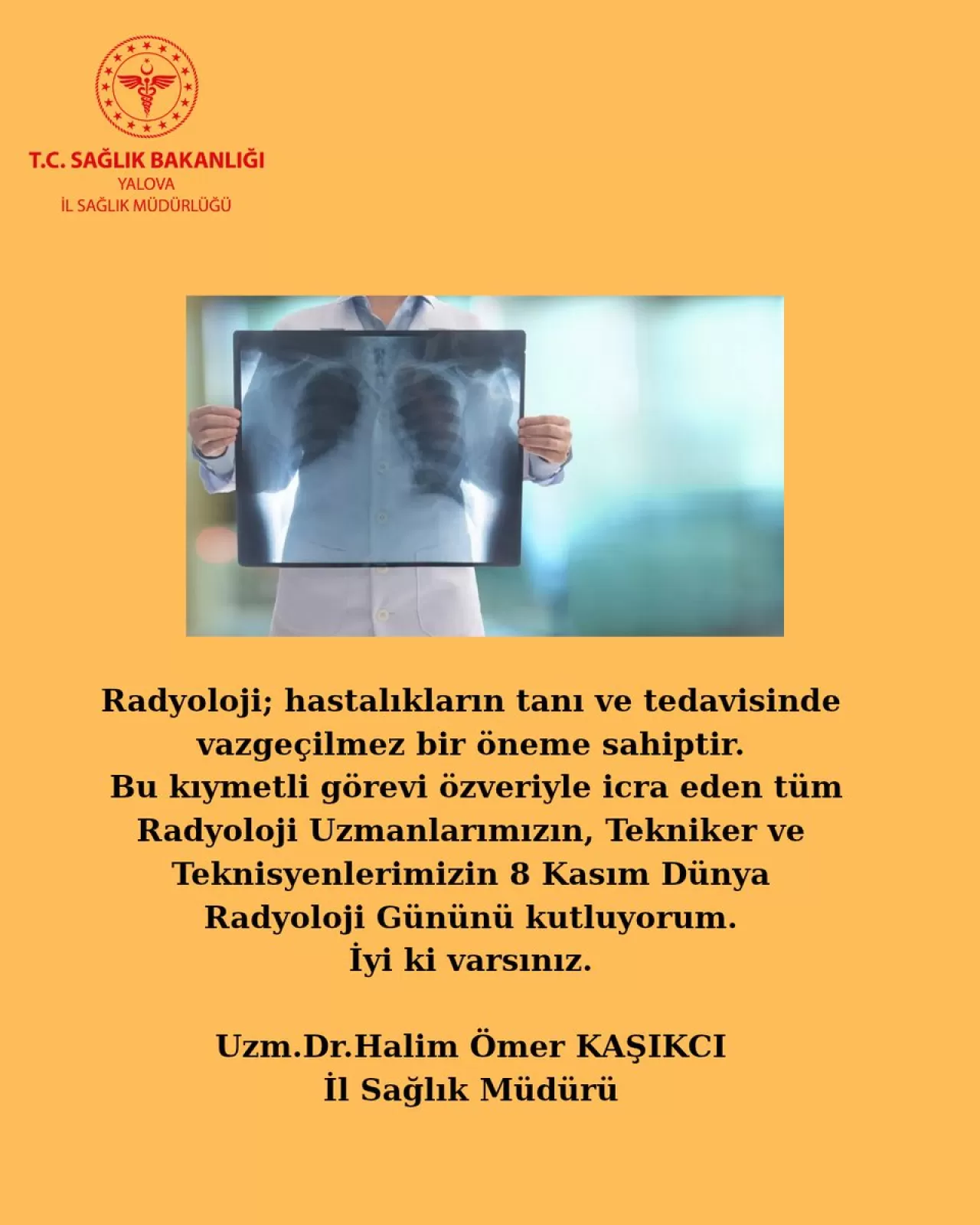 Yalova'da Dünya Radyoloji Günü Kutlaması: Tanı ve Tedavide Vazgeçilmez Rol
