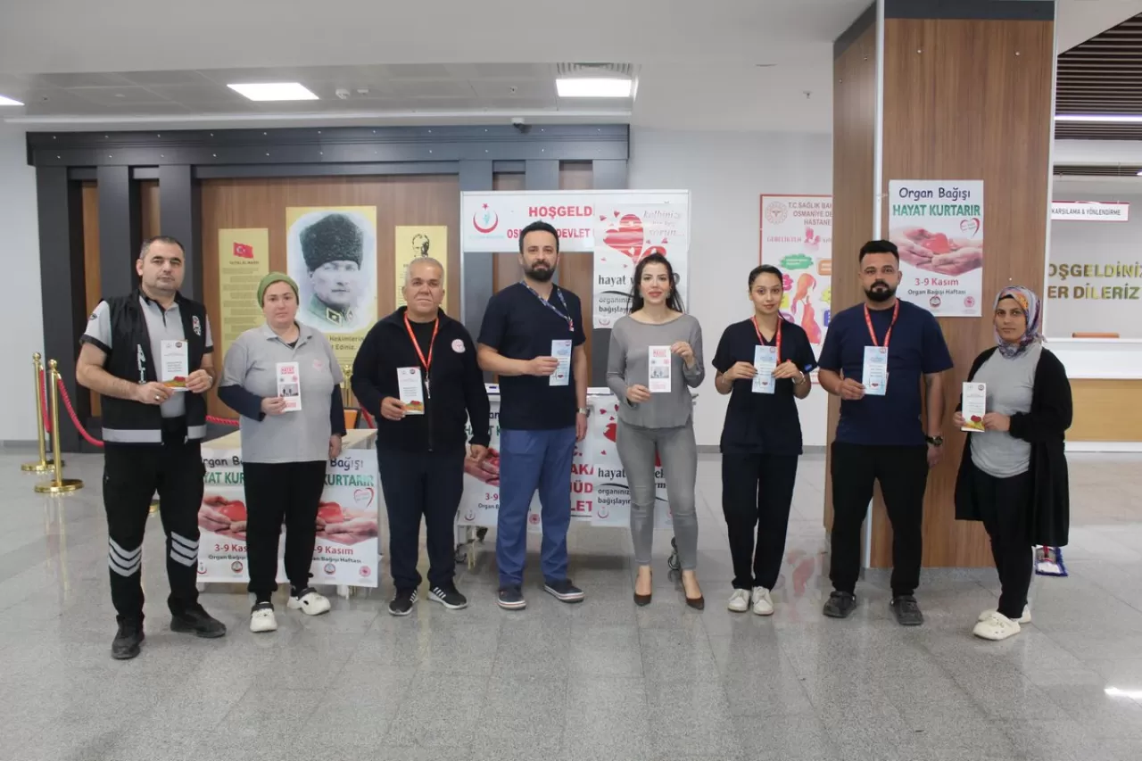 Osmaniye Devlet Hastanesi'nde Organ Bağışı Haftası'nda Farkındalık Etkinliği Düzenlendi
