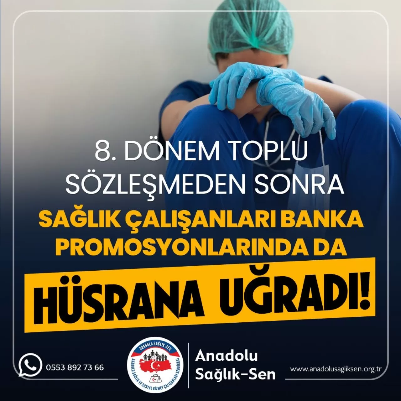 Anadolu Sağlık Sen: Sağlık Çalışanları Banka Promosyonunda Hüsrana Uğradı