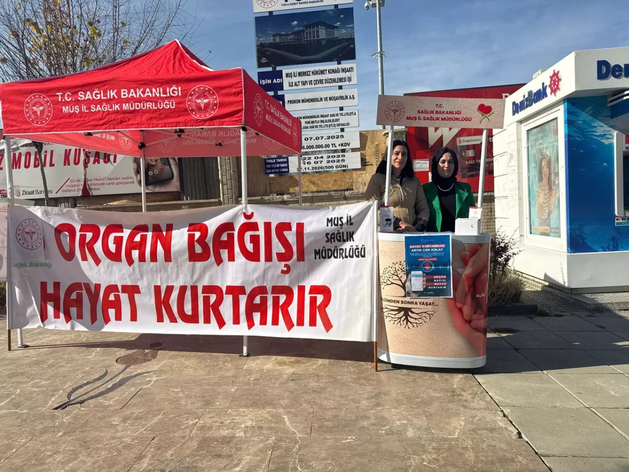 Muş'ta Organ Bağışı Farkındalık Standı Kuruldu