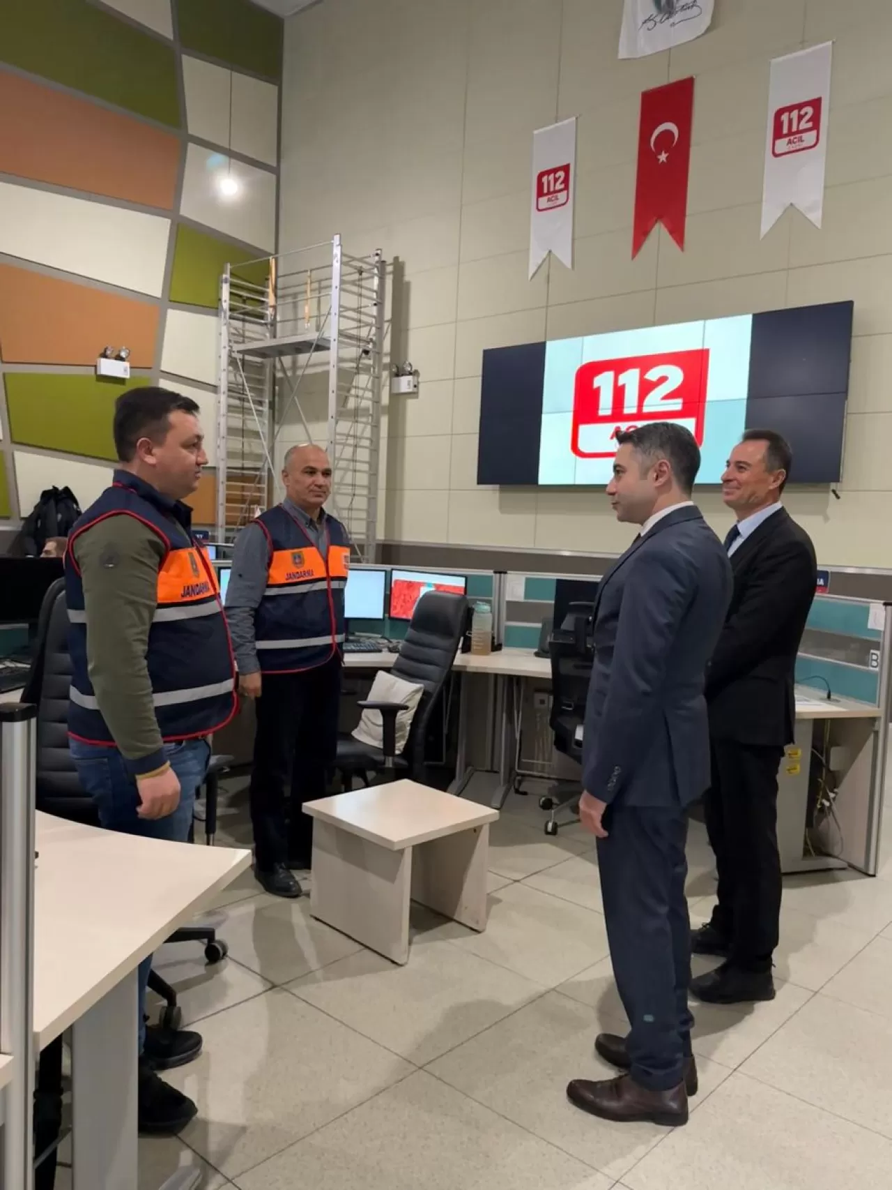 Edirne 112 Acil Çağrı Merkezi'nde İnceleme ve Bilgi Alımı