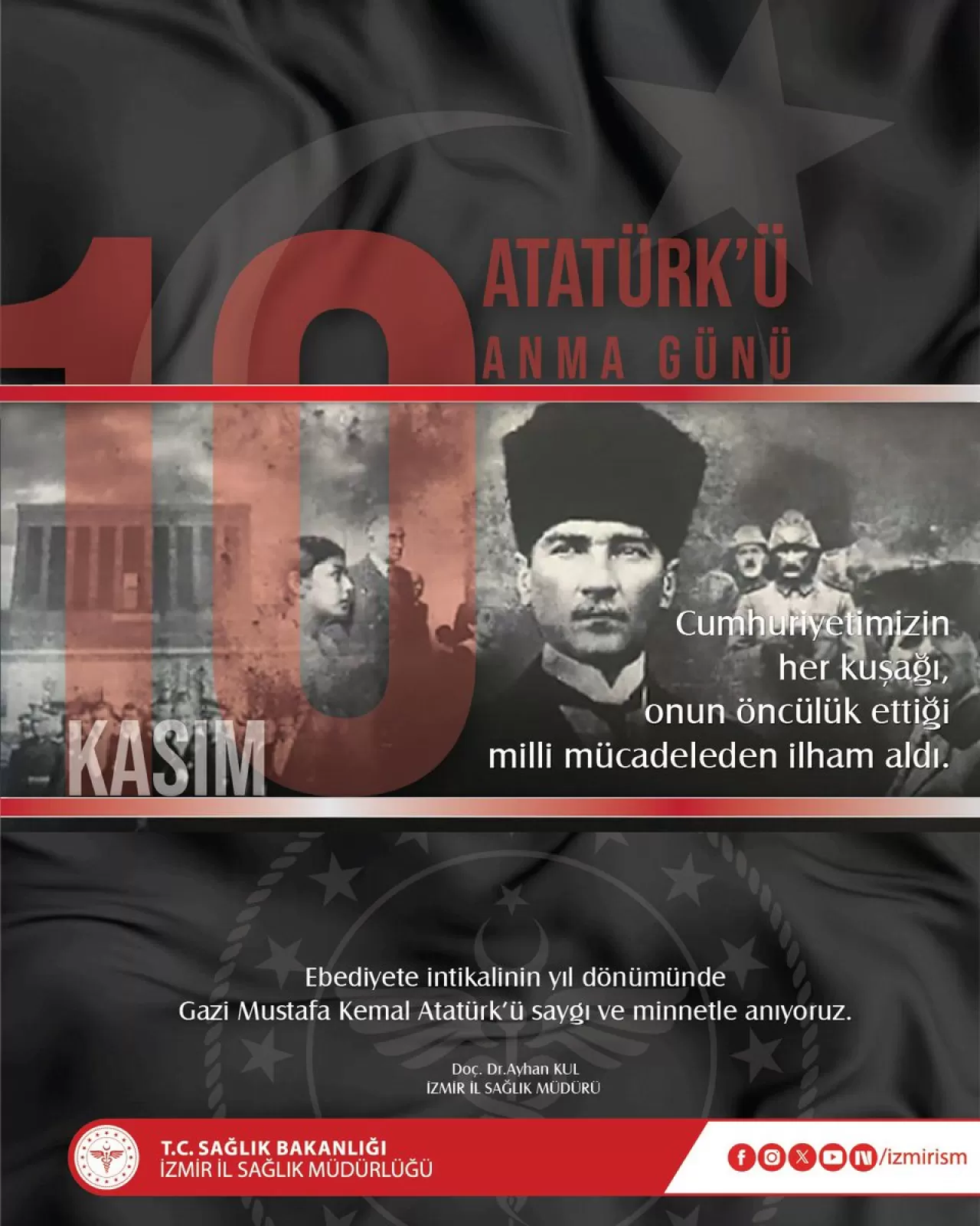 İzmir'de 10 Kasım Atatürk'ü Anma Töreni Düzenlendi