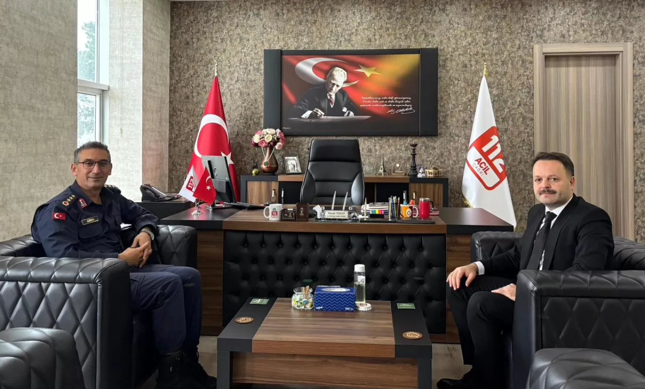 Giresun İl Jandarma Komutanı 112 Acil Çağrı Merkezi'ni Ziyaret Etti