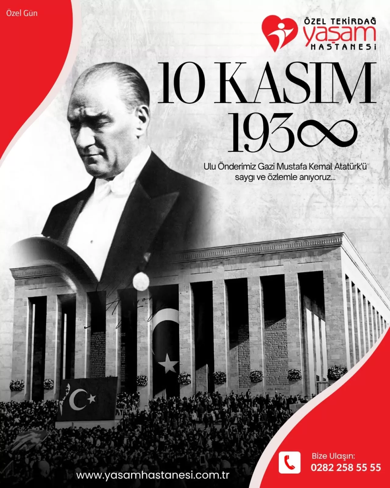 10 Kasım'da Türk Milleti Ata'sını Andı