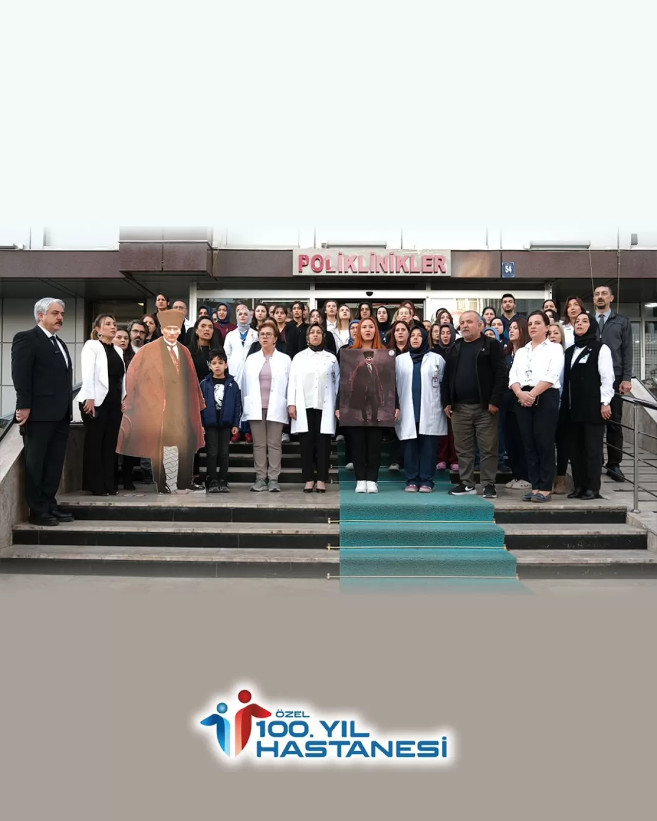 Özel 100. Yıl Hastanesi'nden 10 Kasım Atatürk'ü Anma Mesajı