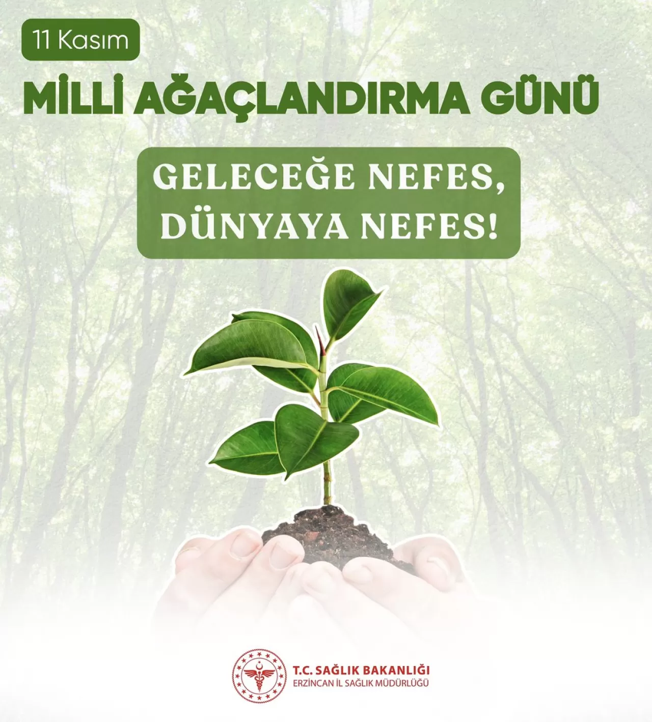 Erzincan'da Geleceğe Nefes İçin Fidanlar Toprakla Buluştu