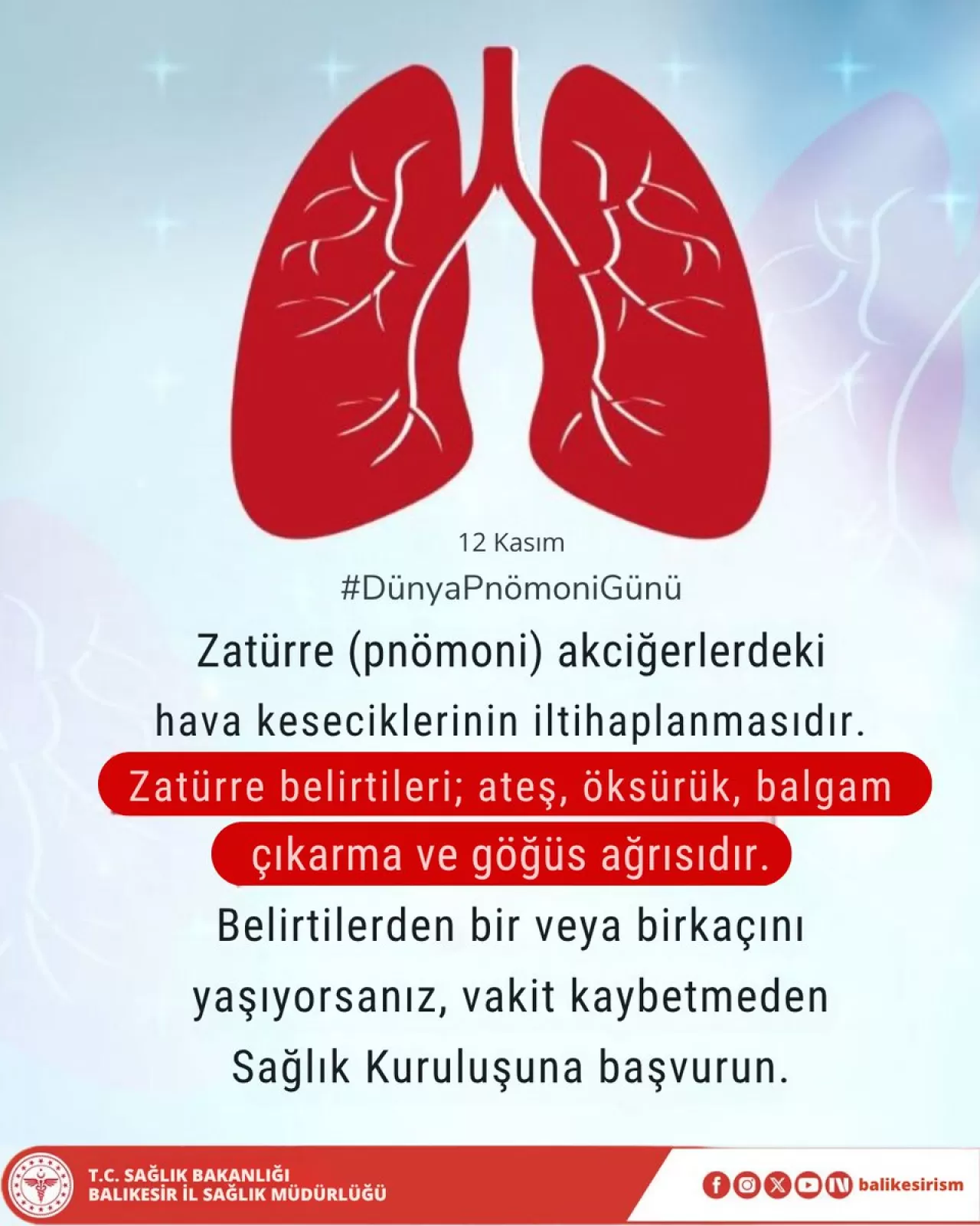 Balıkesir'de Zatürre (Pnömoni) Belirtilerine Dikkat: İşte Hayat Kurtaran Uyarılar