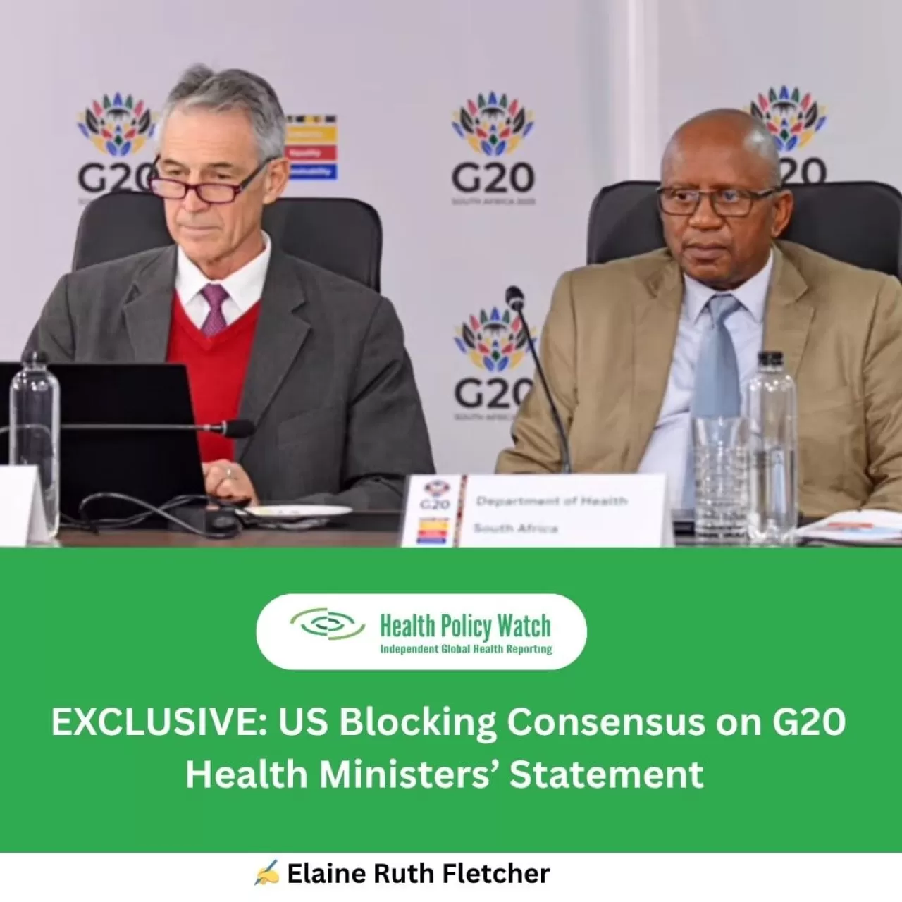 ABD Johannesburg'daki G20 Sağlık Mutabakatını Engelledi ve Toplantıyı Terk Etti