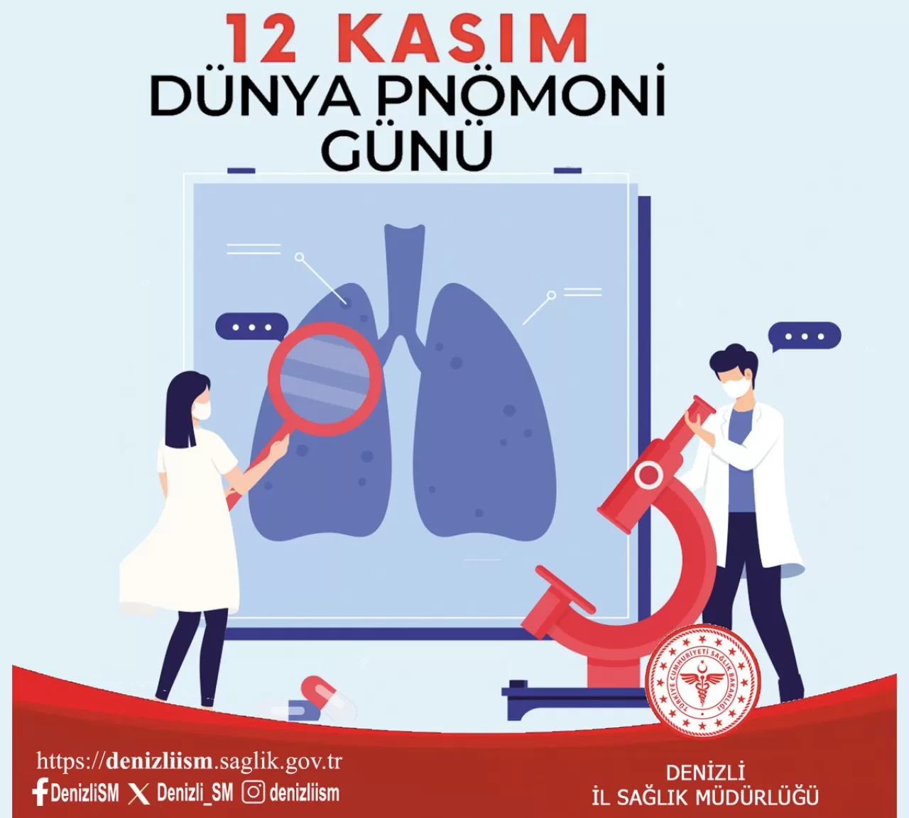 Denizli'de 12 Kasım Pnömoni Günü'nde Zatürre Uyarısı