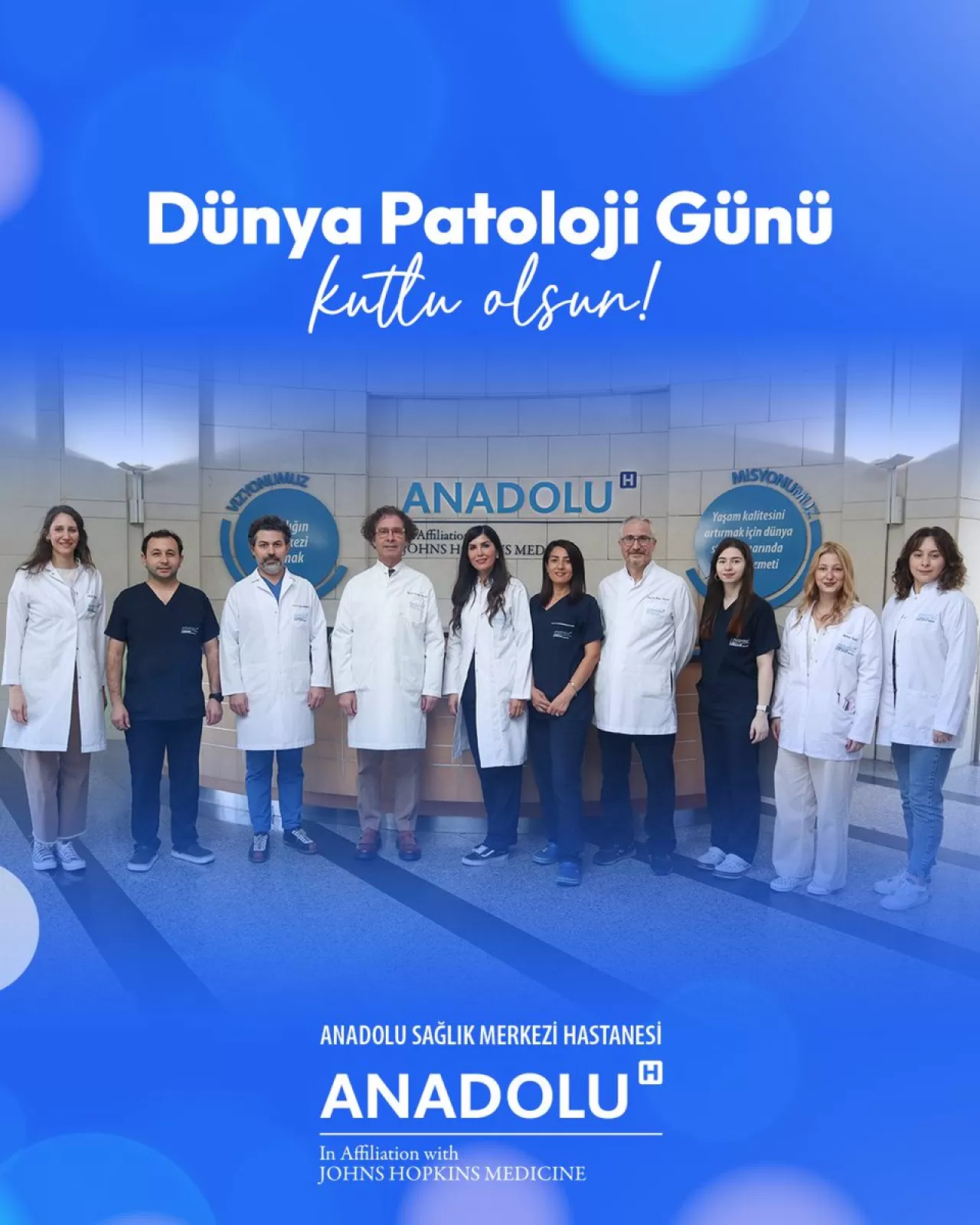 Anadolu Sağlık Merkezi'nden Dünya Patoloji Günü Mesajı
