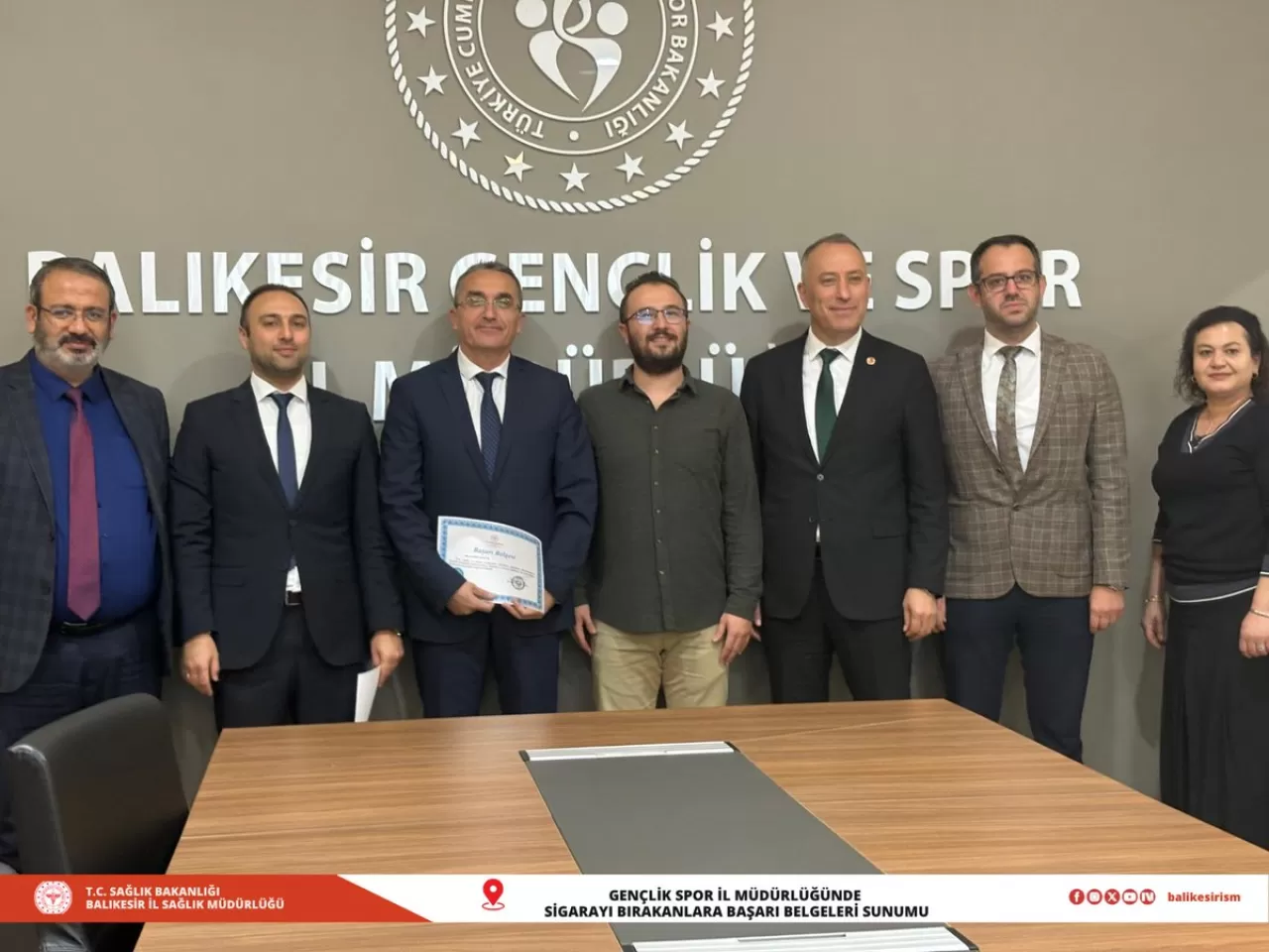 Balıkesir'de Sağlık ve Gençlik Spor Personeli Sigarayı Bıraktı