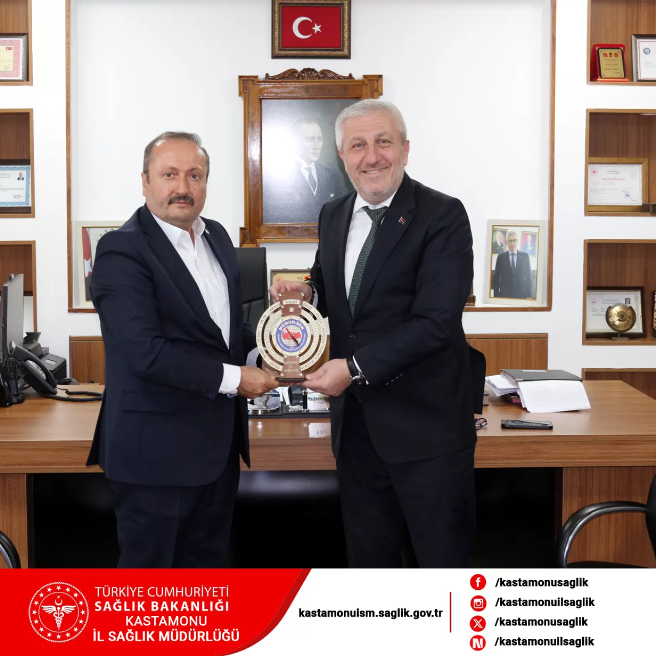 Kastamonu Sağlık Müdürü Dr. Fevzi Yavuyılmaz ile Memur-Sen'den Önemli Ziyaret