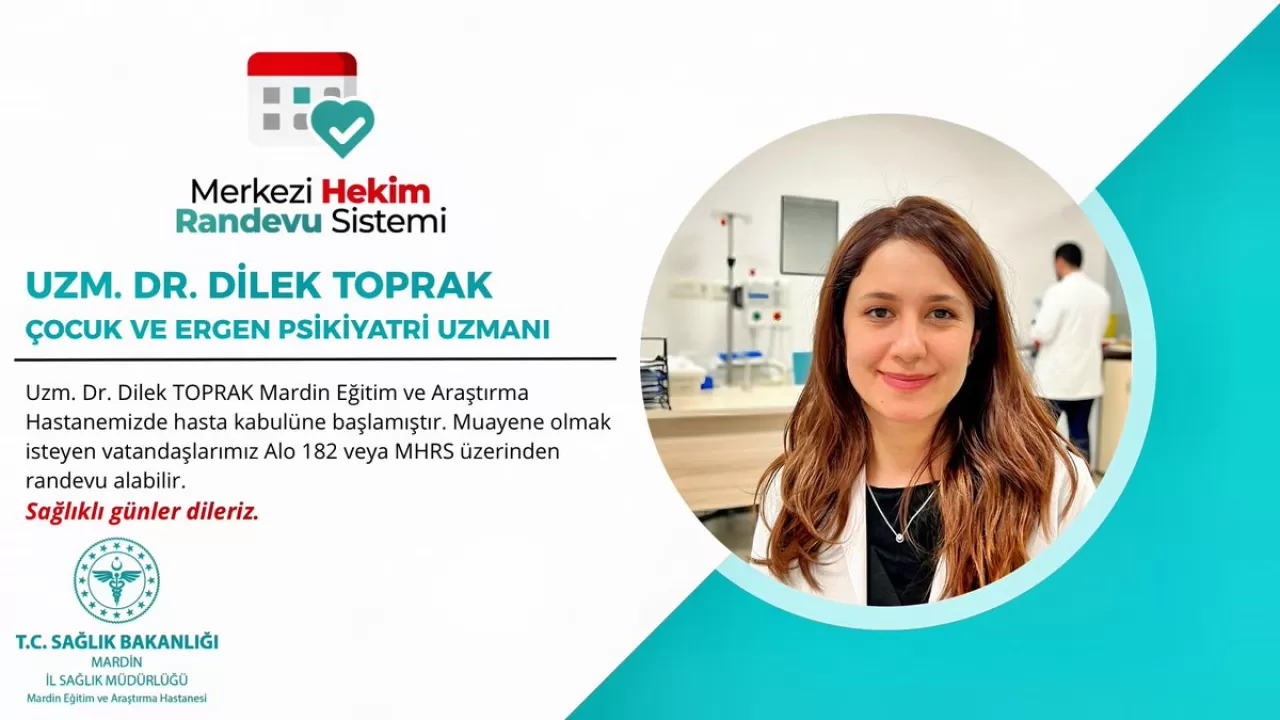 Mardin Eğitim ve Araştırma Hastanesi'ne Yeni Uzman Doktor