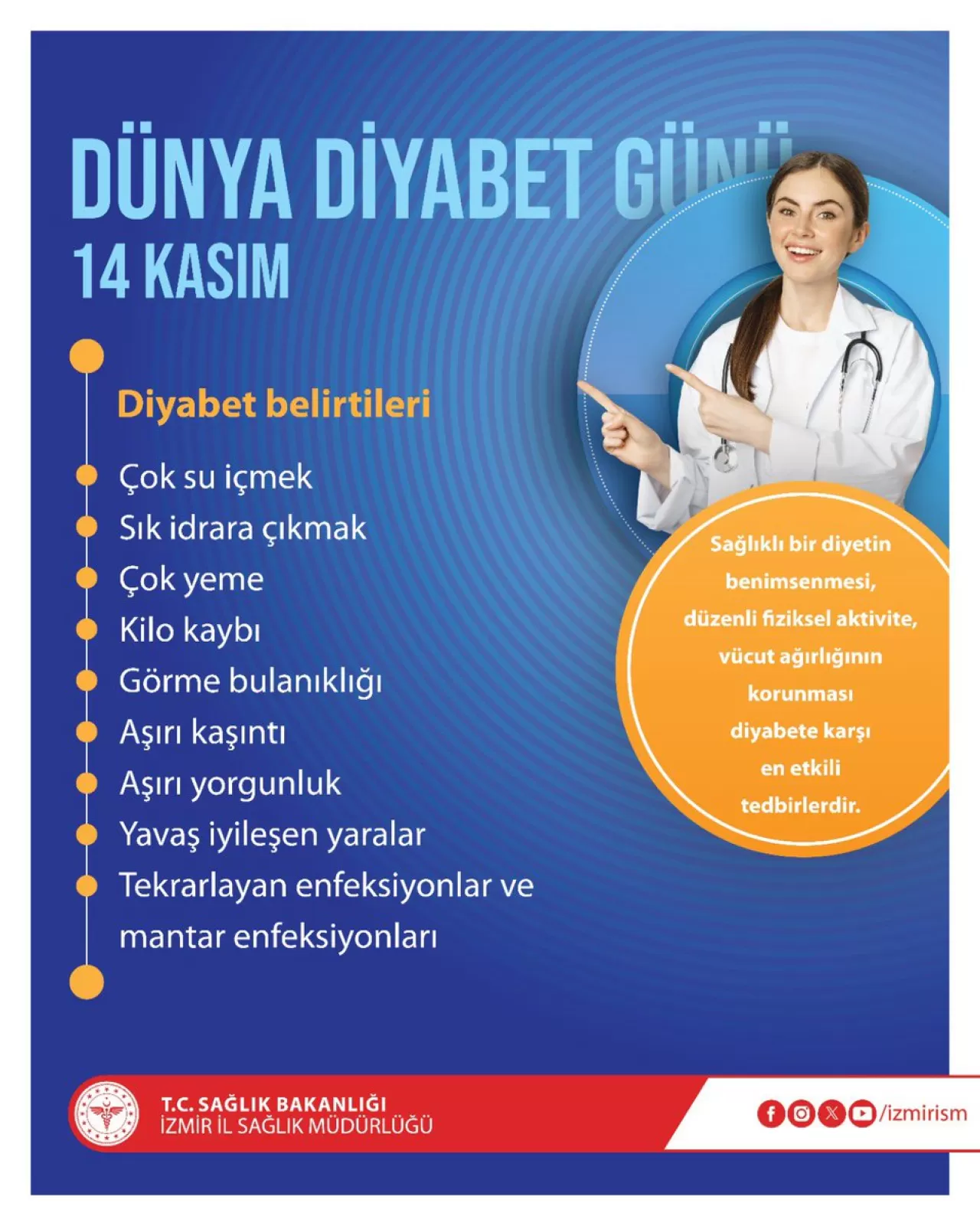 İzmir'de Diyabetle Mücadele İçin Kritik Uyarı: Doğru Beslenme ve Fiziksel Aktivite Şart