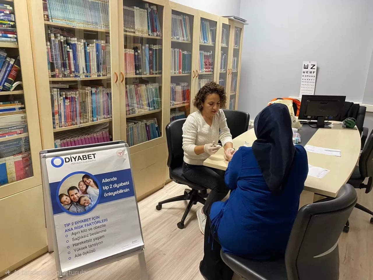 Yalova'da Dünya Diyabet Günü'nde Personelin Kan Şekeri Taraması Yapıldı