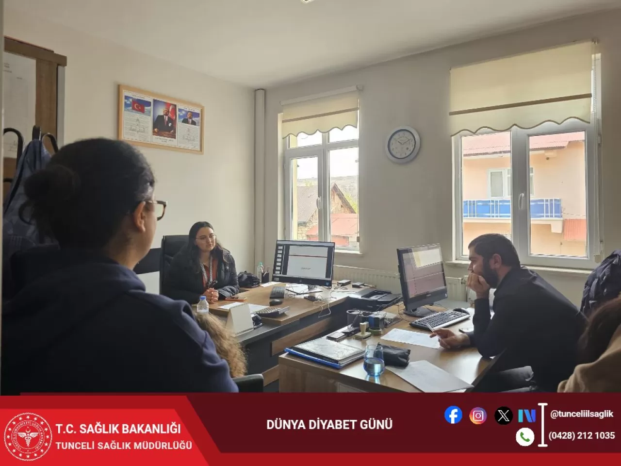 Tunceli'de 14 Kasım Dünya Diyabet Günü'nde Vatandaşlara Ücretsiz Sağlık Taraması