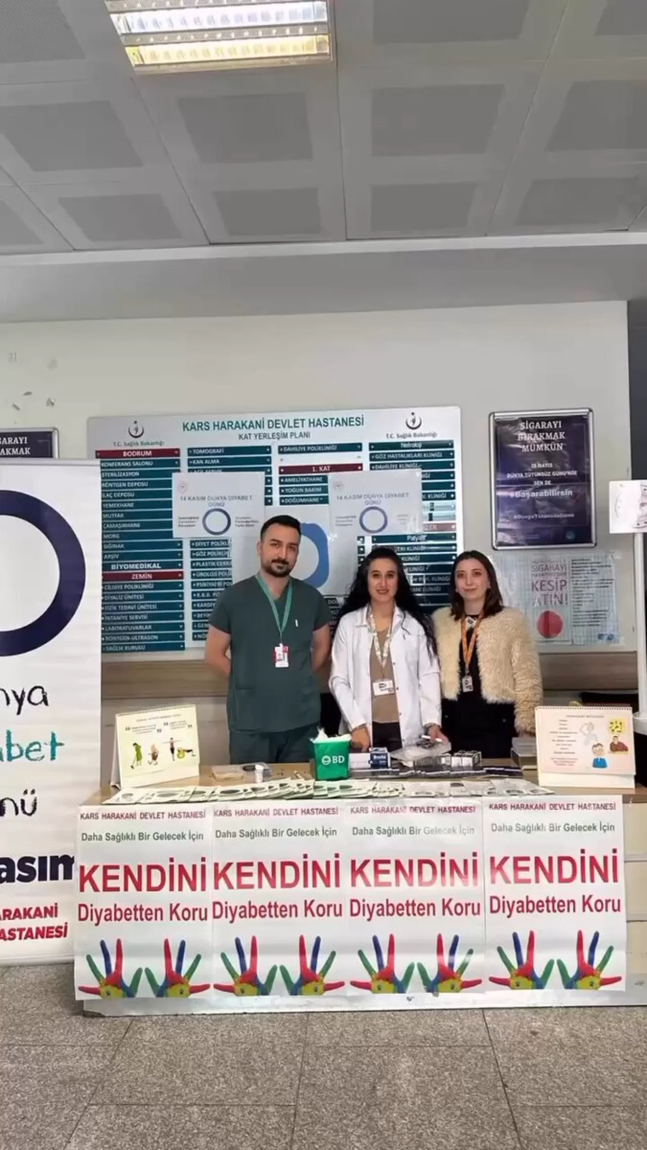Kars Harakani Devlet Hastanesi'nde Dünya Diyabet Günü'nde Anlamlı Etkinlik