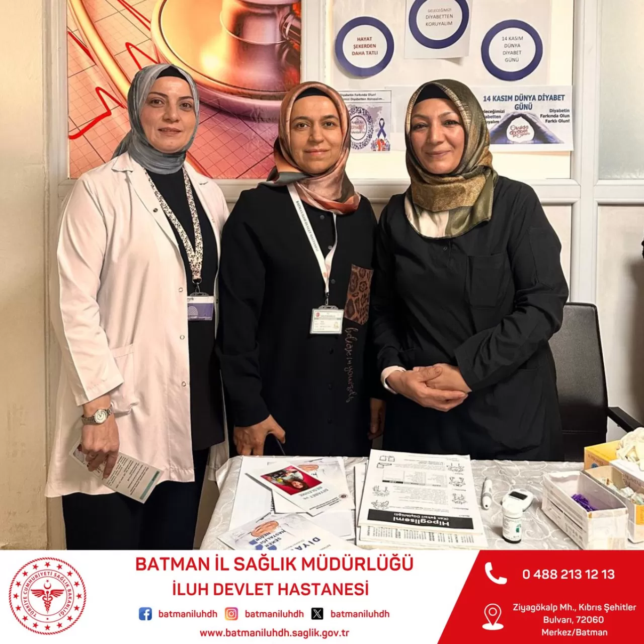 Batman'da Dünya Diyabet Günü'nde Farkındalık Etkinliği Düzenlendi
