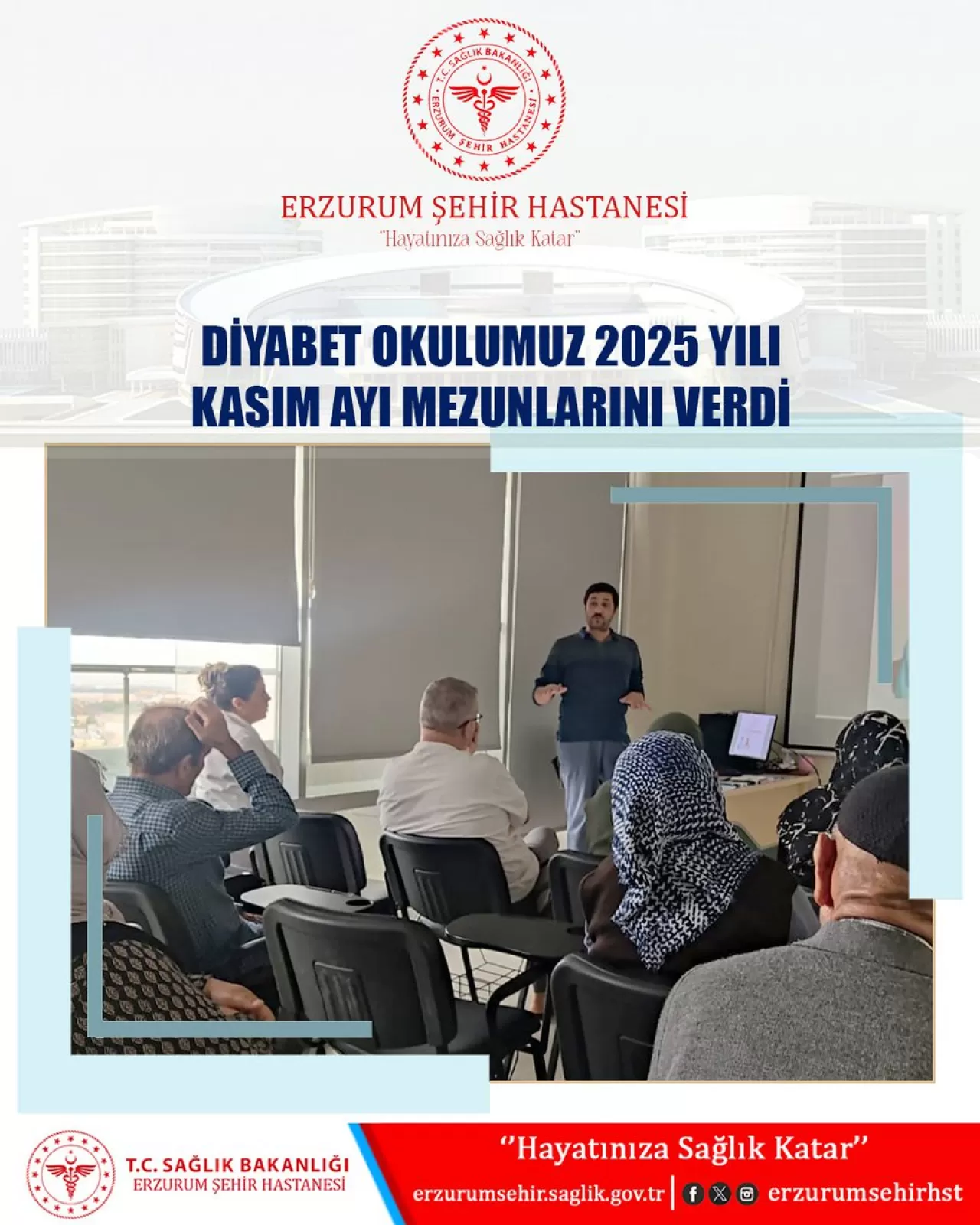 Erzurum'da Diyabet Okulu Eğitimleri Tamamlandı