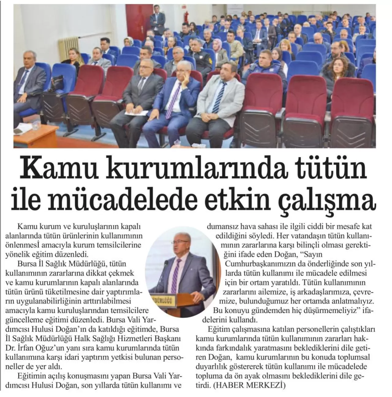 Bursa'da İl Sağlık Müdürlüğü ve Toplum Sağlığı Hizmetleri