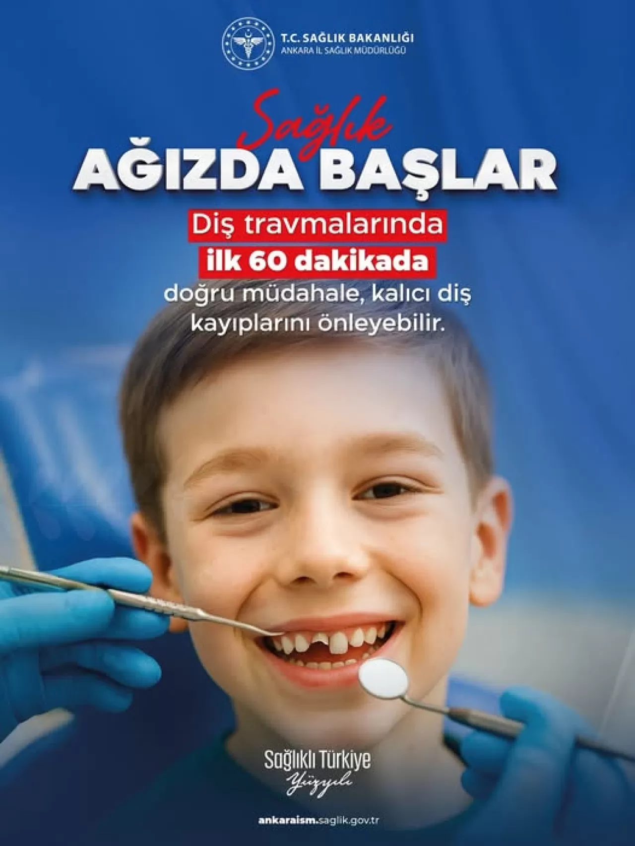 Ankara'da Ağız ve Diş Sağlığına Yönelik Önemli Uyarı: Diş Travmalarında İlk 60 Dakika Hayati Öneme Sahip