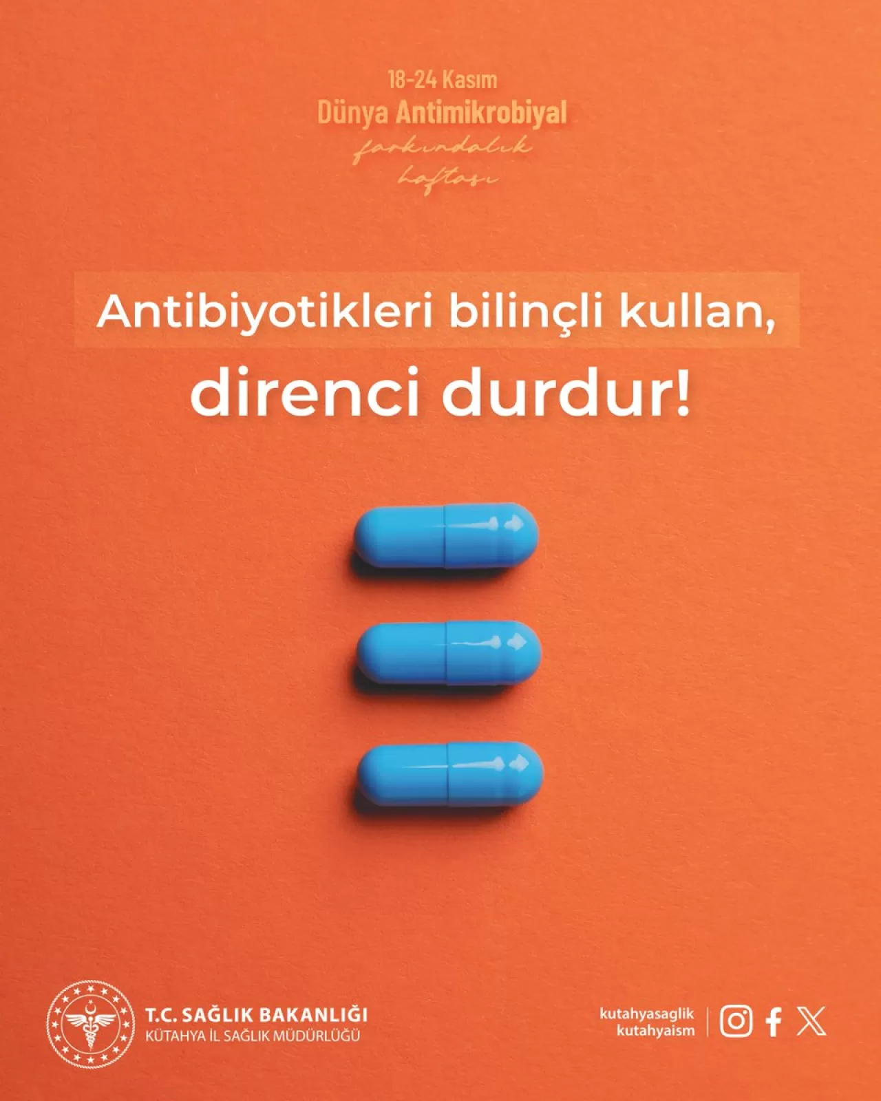 Kütahya'da Antimikrobiyal Farkındalık Haftası Başladı