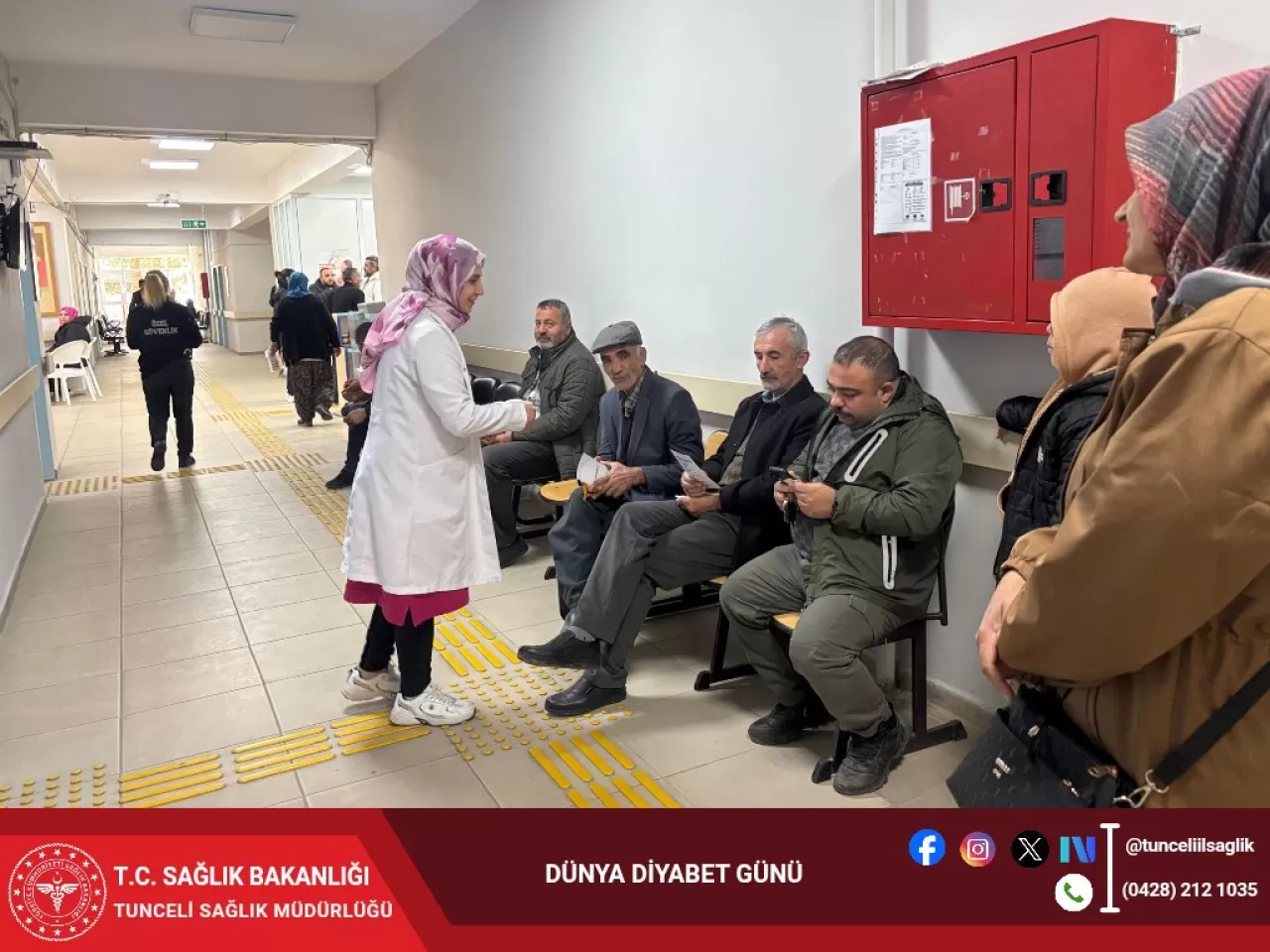 Çemişgezek'te Diyabet Farkındalık Eğitimi ve Ücretsiz Kan Şekeri Ölçümü