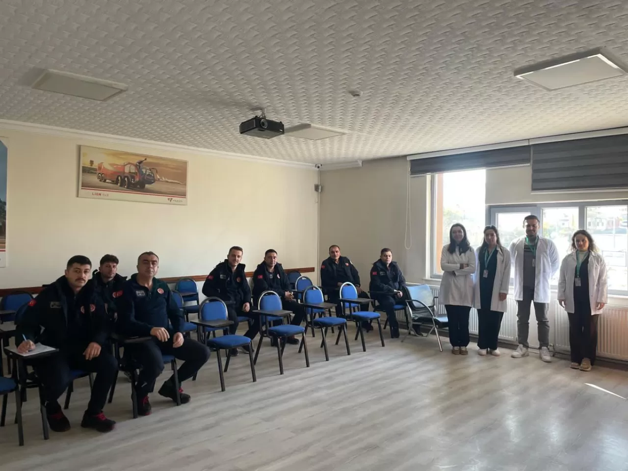 Nevşehir'de İtfaiye Personeline Koruyucu Sağlık Eğitimi