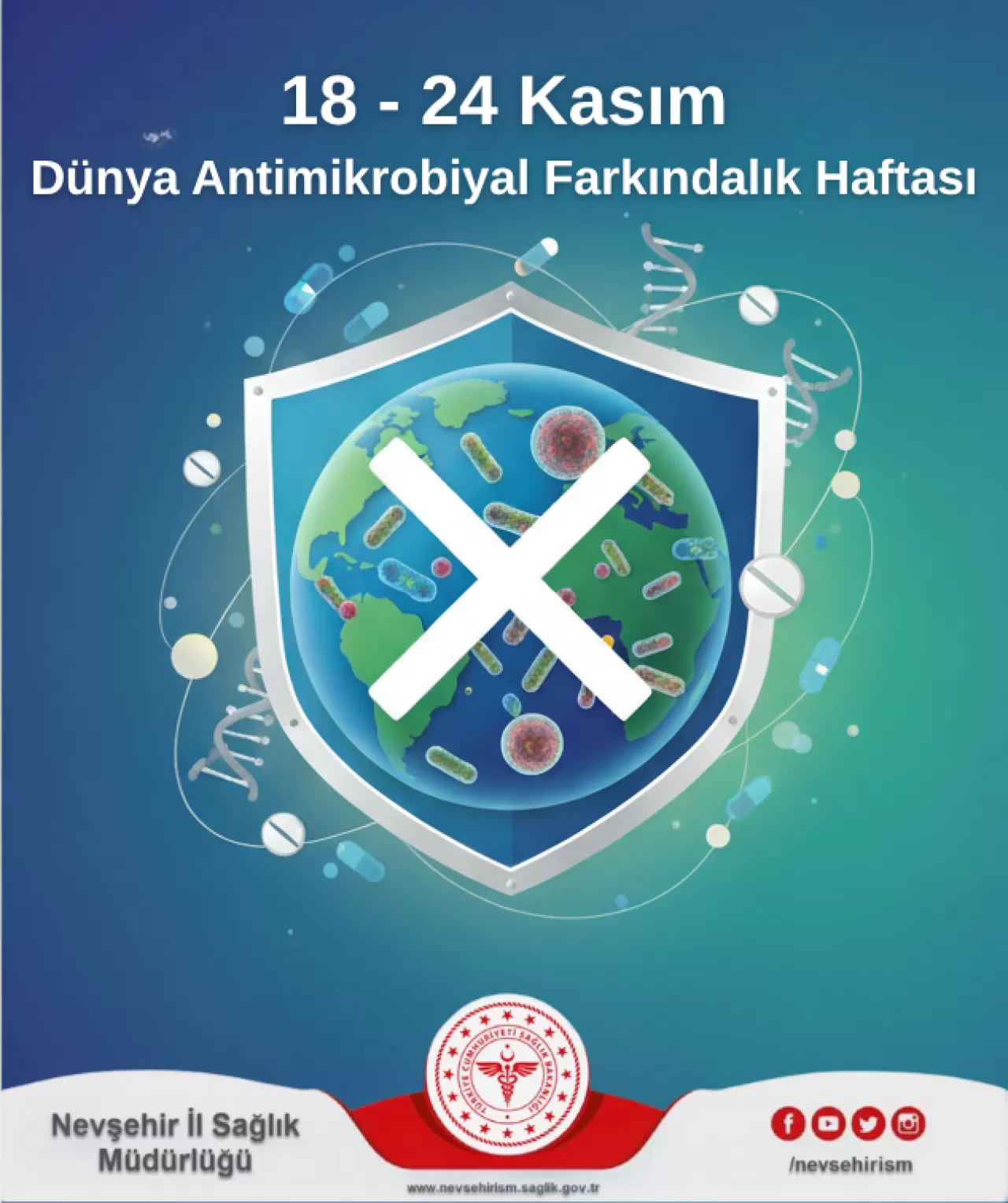 Nevşehir'de Antimikrobiyal Farkındalık Haftası Etkinlikleri Başladı