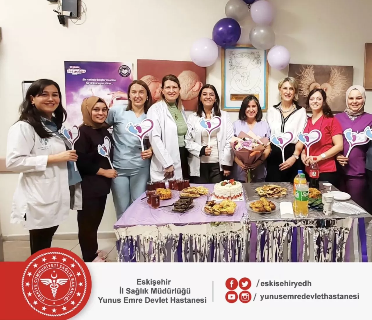Eskişehir'de 17 Kasım Dünya Prematüre Günü'nde Anlamlı Kutlama