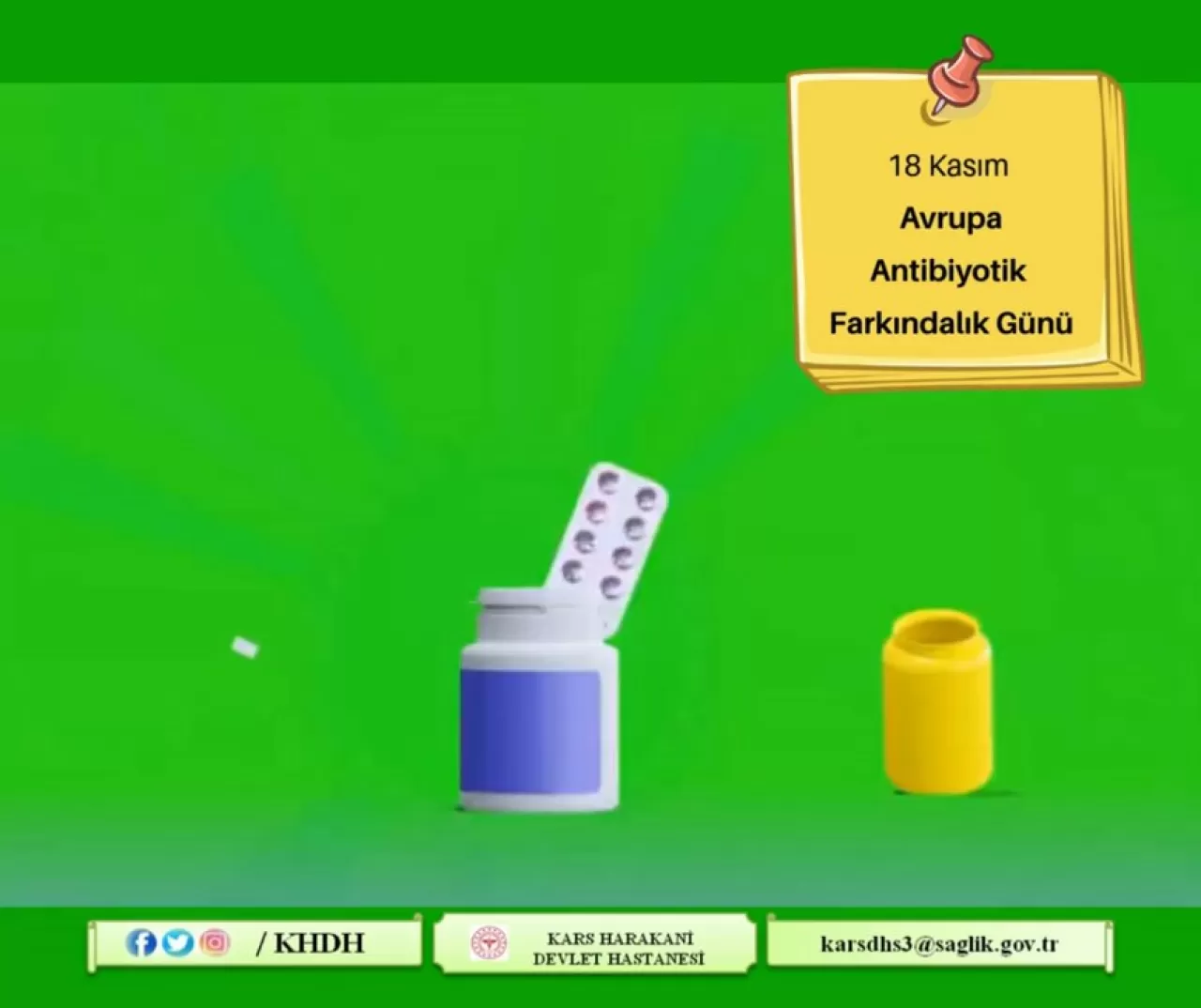 Kars'tan Önemli Uyarı: Kendi Kendine Antibiyotik Kullanımına Karşı Uyarı