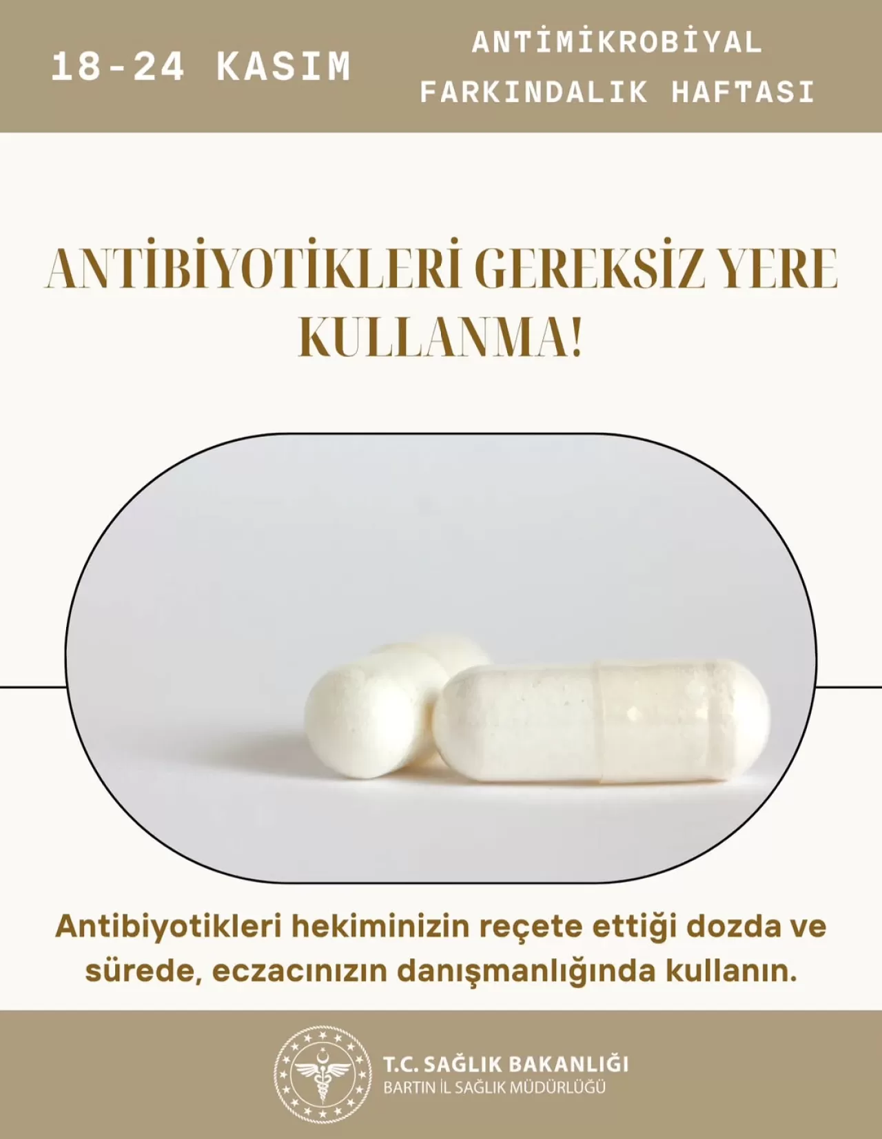 Bartın İl Sağlık Müdürlüğü'nden Antibiyotik Direnci Uyarısı