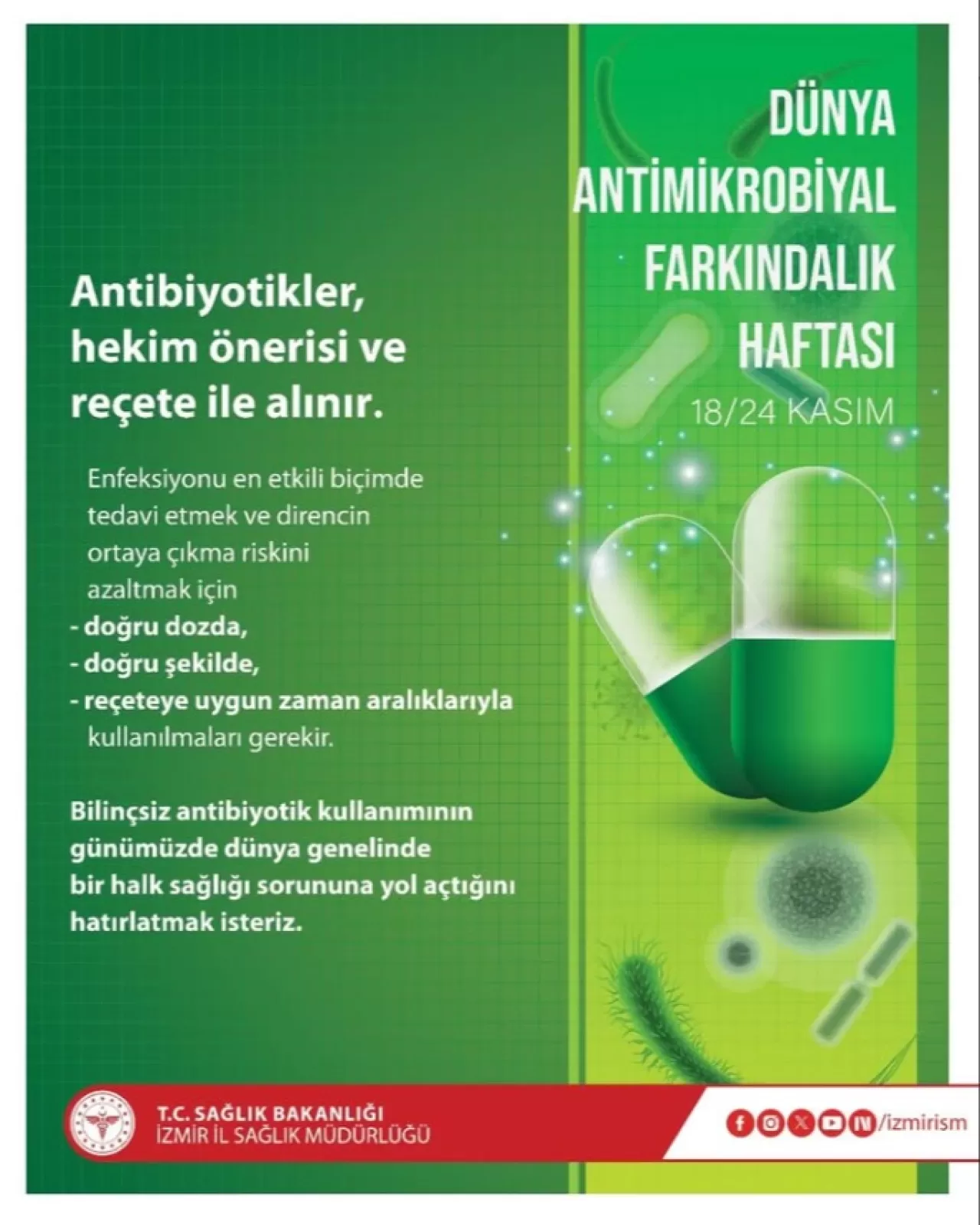 Antibiyotik Direnci ile Mücadele İçin Kritik Uyarı: Hekim Reçetesi Şart
