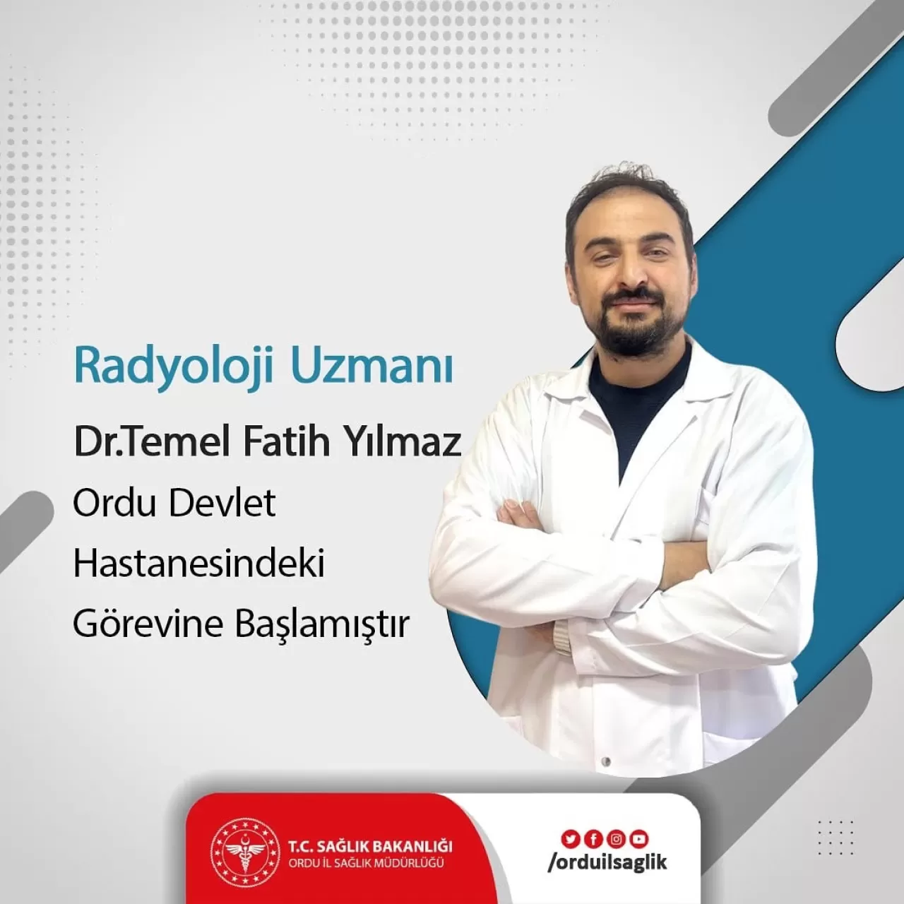 Ordu Devlet Hastanesi'ne Yeni Radyoloji Uzmanı
